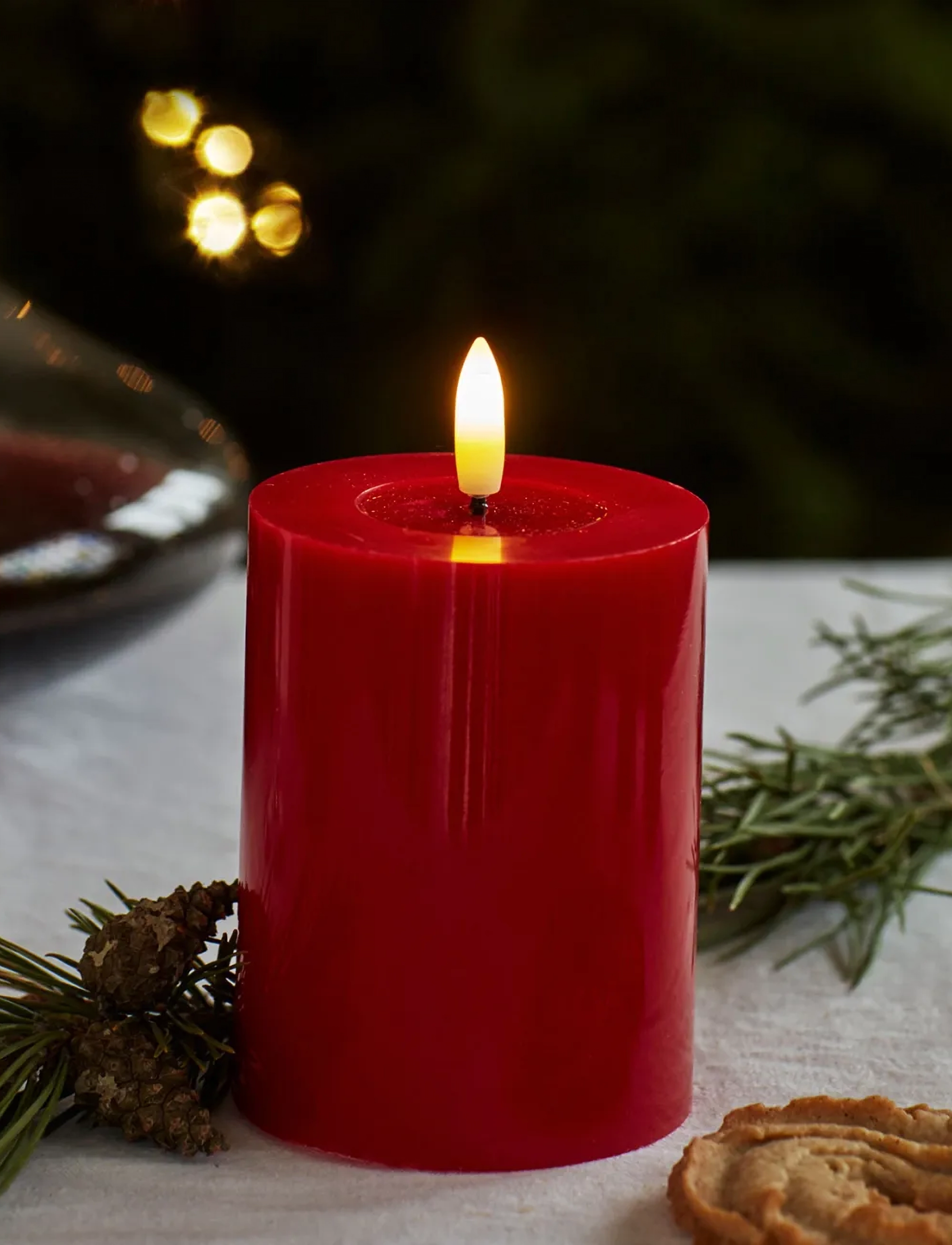 Sirius Home Sille, H:10 cm, Red, Stearinlys > Led-Lys, Unisex