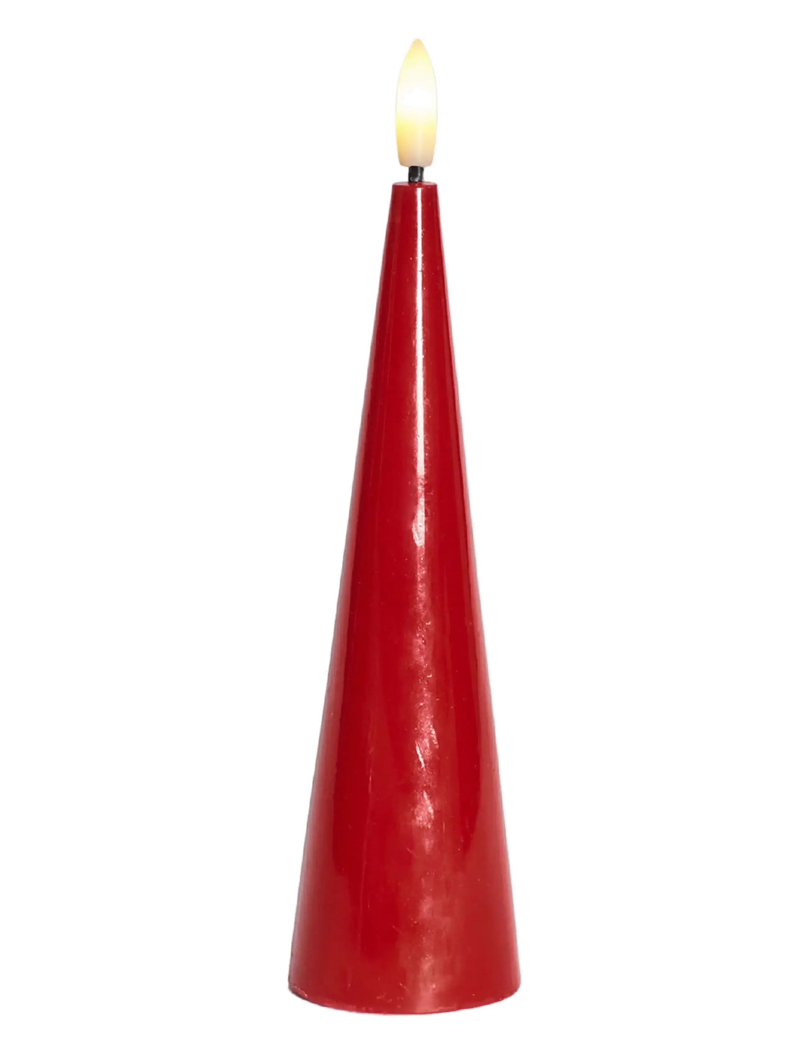 Sirius Home Sille Lacquer, Coneshape, LED-lys, Rød, Str: H:17CM