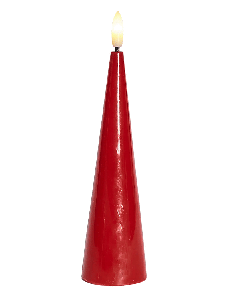 Sirius Home - Sille lacquer, Coneshape - led kerzen - red - 1