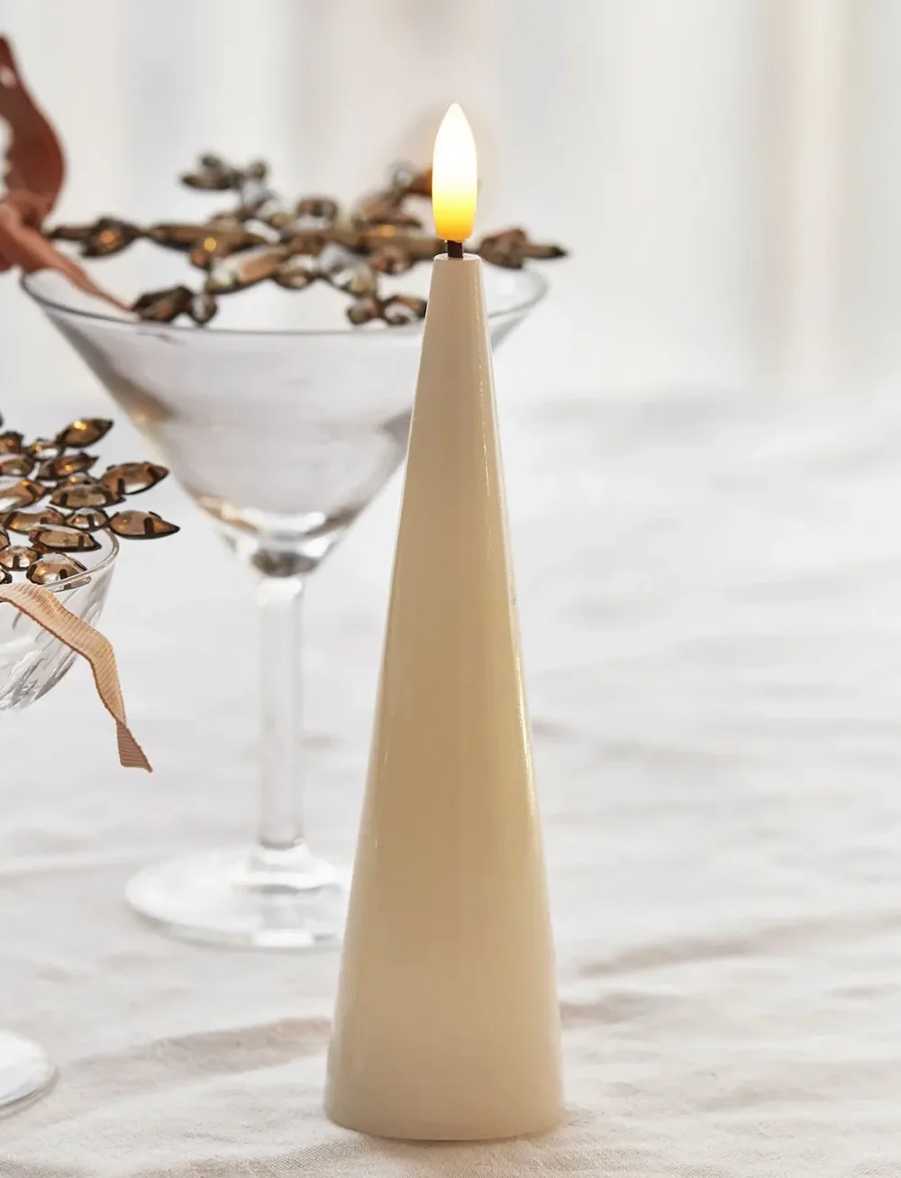 Sirius Home - Sille Lak Ivory Coneshape - osta hinna alusel - ivory - 1