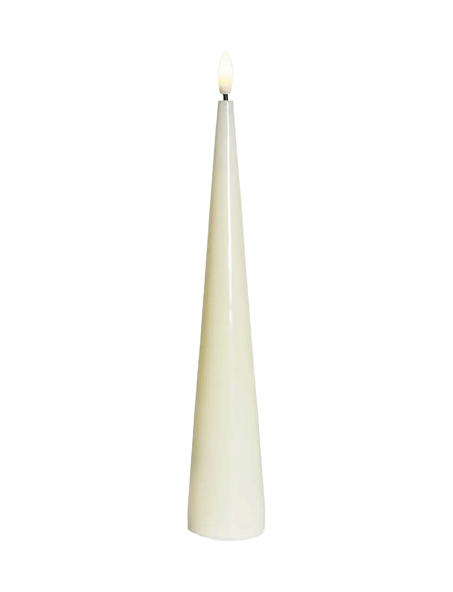 Sirius Home - Sille lacquer, Coneshape - led kerzen - ivory - 1