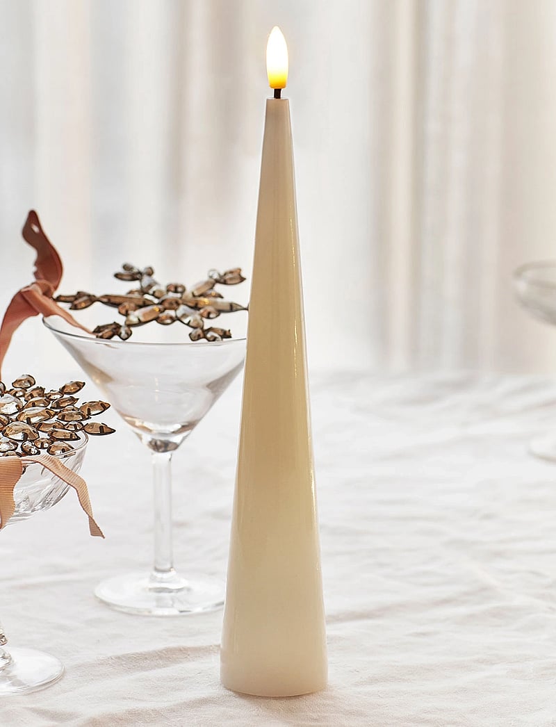 Sirius Home - Sille lacquer, Coneshape - led küünlad - ivory - 0
