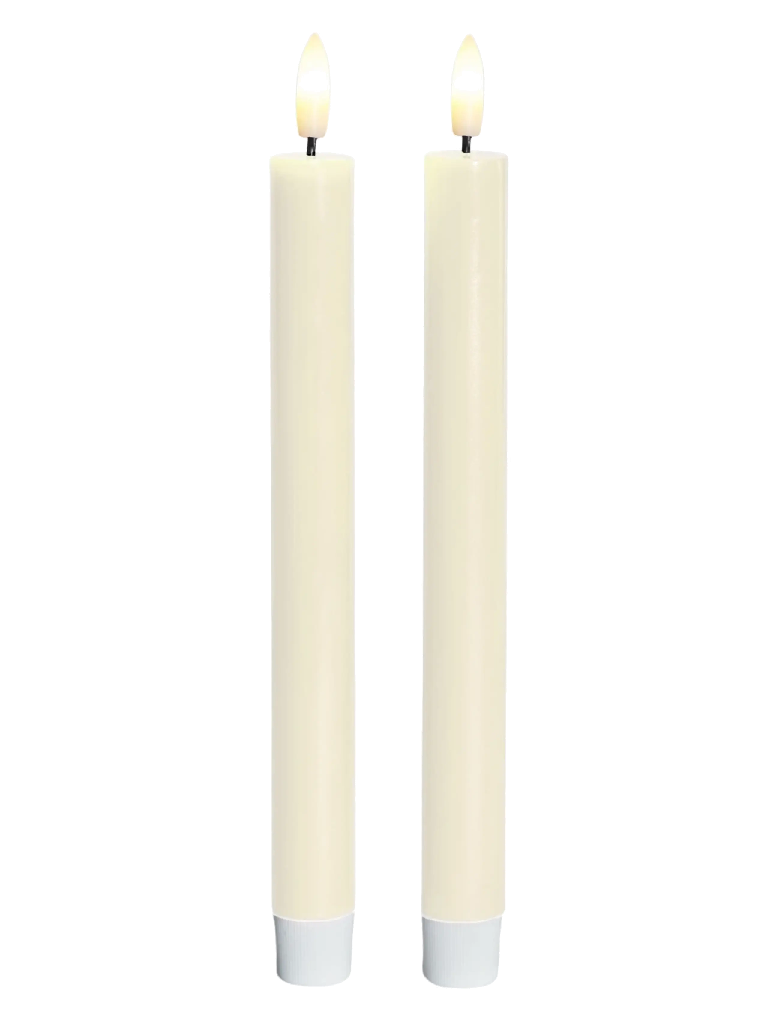 Sirius Home Sille Lak Ivory Taper 2 Pak Set, LED-lys, Creme, Str: H:20CM