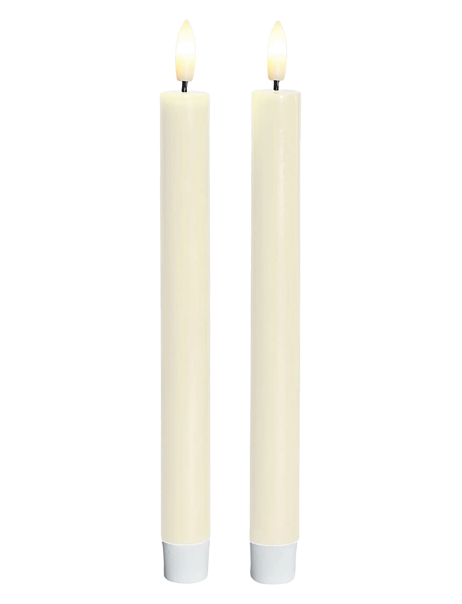 Sirius Home - Sille Lak Ivory Taper 2 Pak set - advendiküünlad - ivory - 1