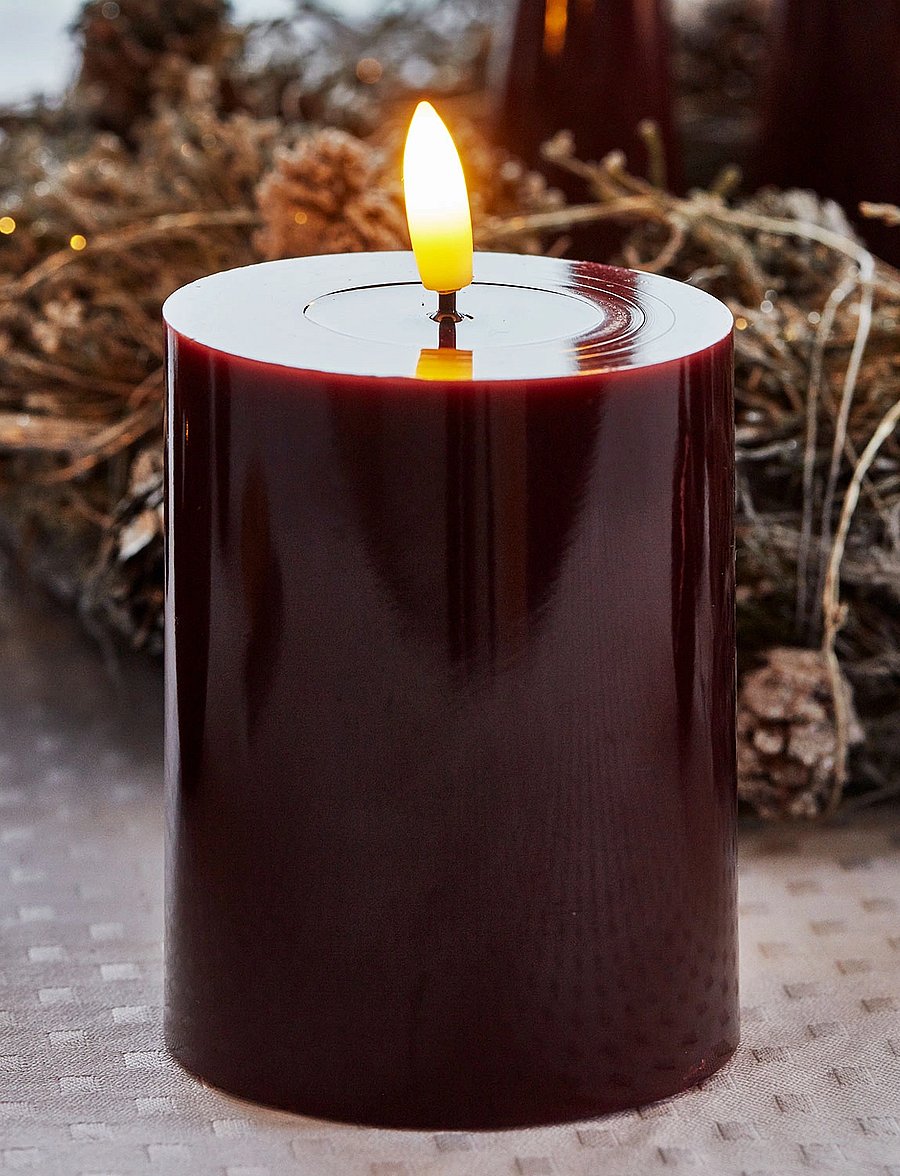 Sirius Home - Sille - led kerzen - bordeaux - 0