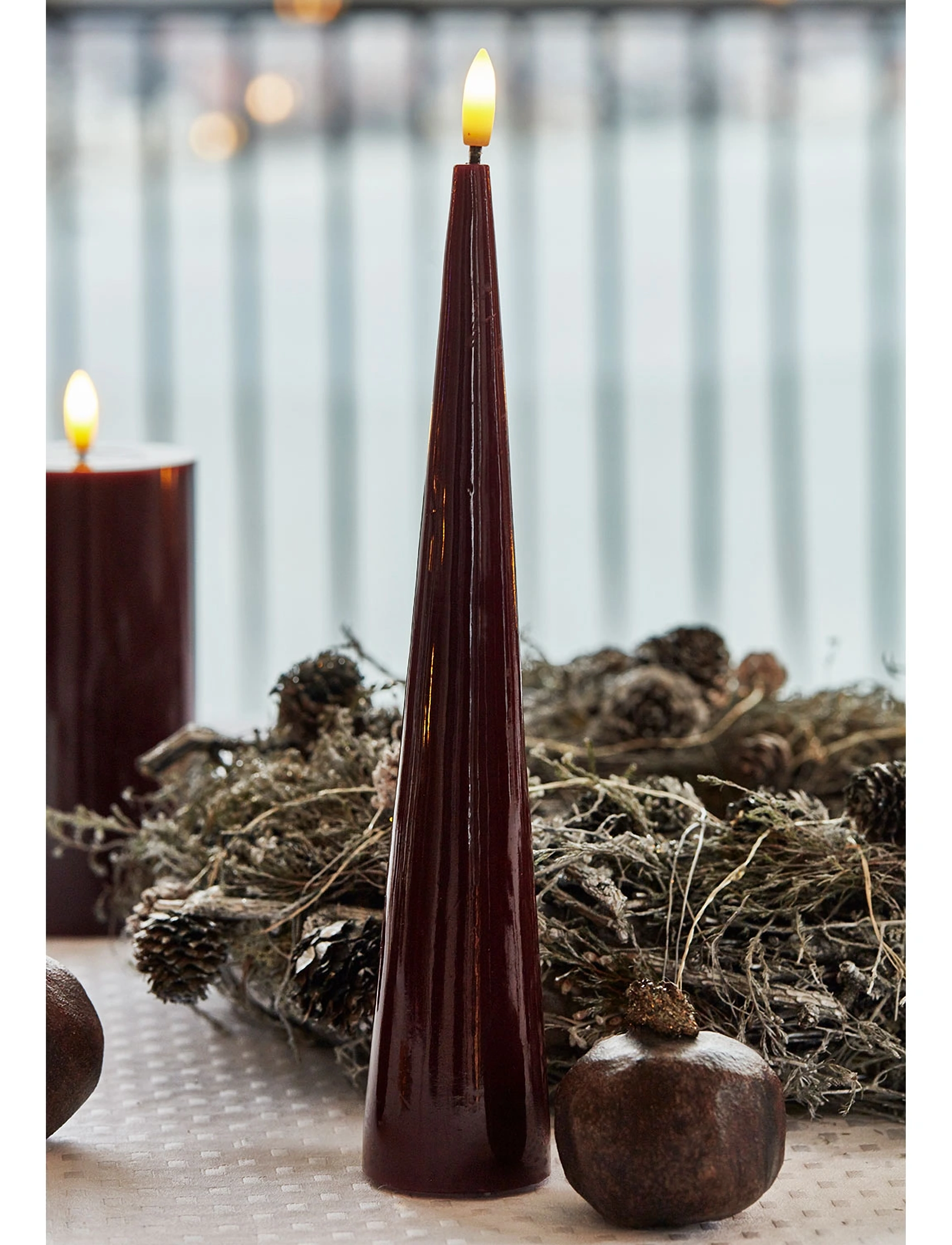 Sirius Home - Sille lacquer, Bordeaux Coneshape - laveste priser - bordeaux - 1