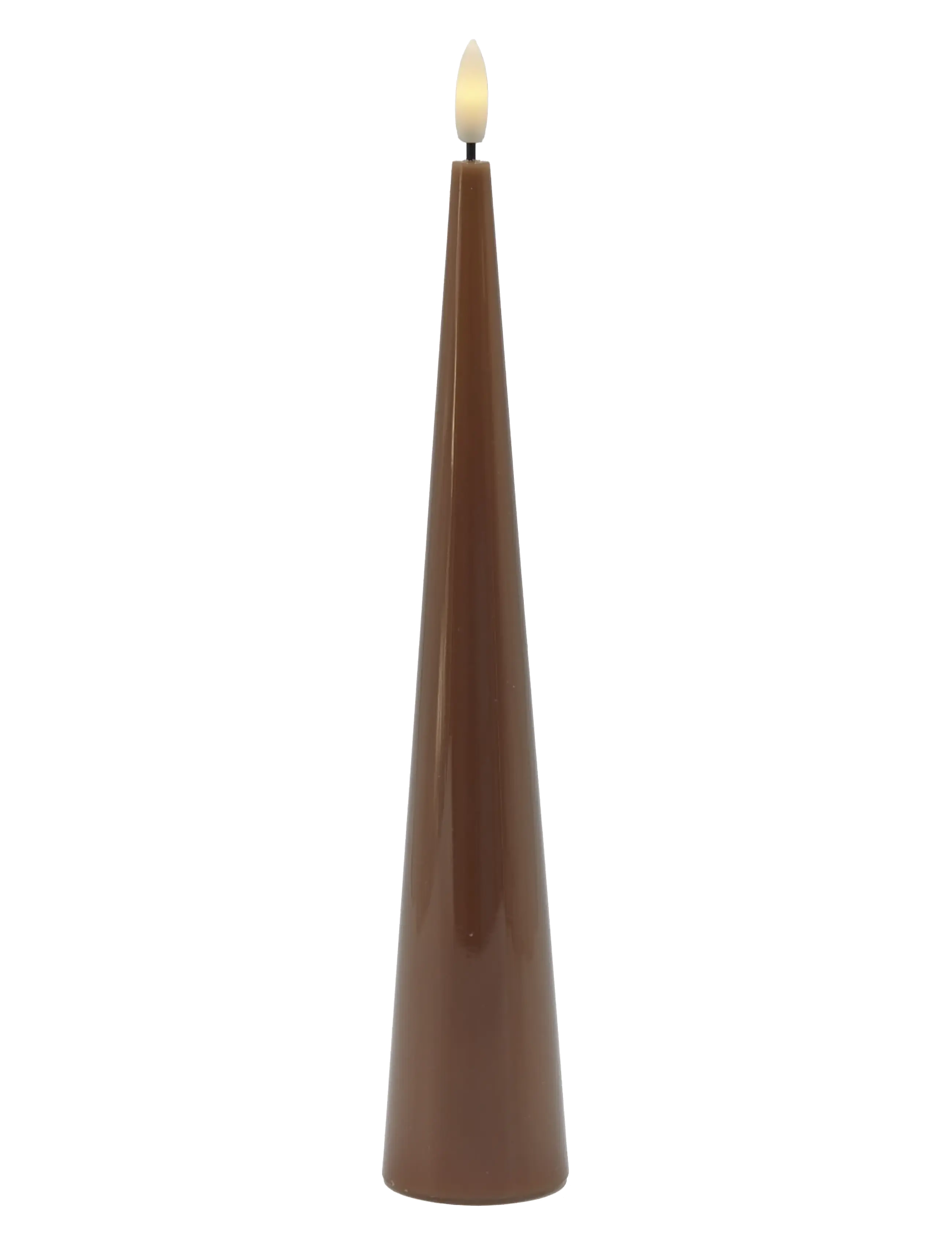Sirius Home Sille lacquer, Ø4,8xH26cm, Toffee - Świece - TOFFEE / brown