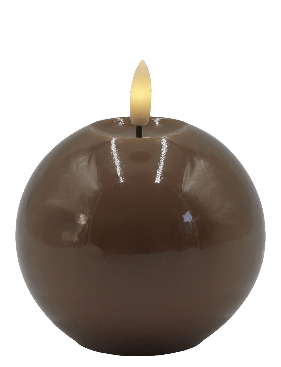 Sirius Home - Sille lacquer, Ø10xH9cm, Toffee - led küünlad - toffee - 1