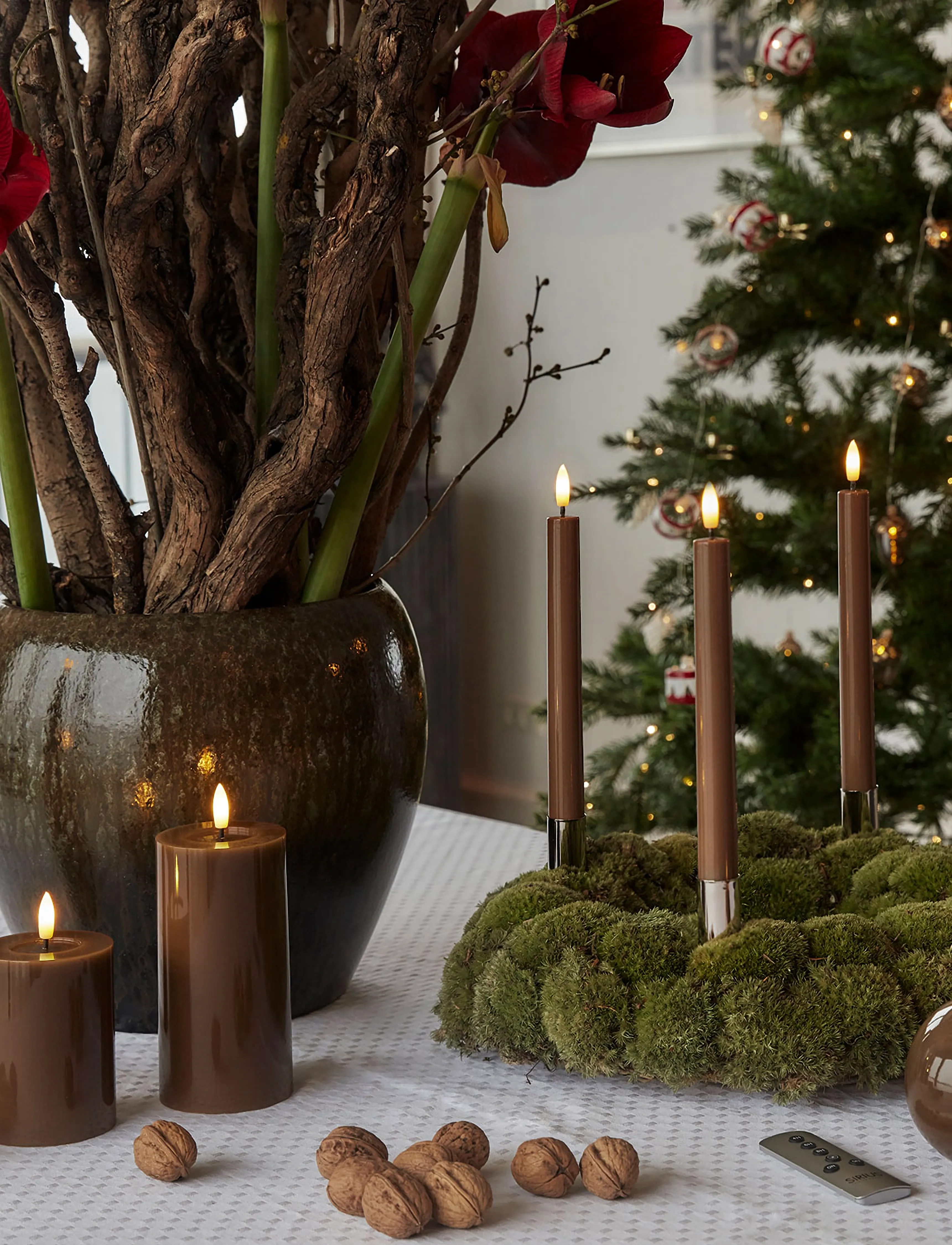 Sirius Home - Sille lacquer, Ø10xH9cm, Toffee - led kerzen - toffee - 2