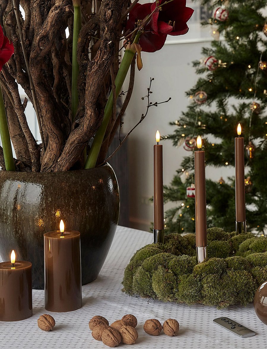 Sirius Home - Sille lacquer, Ø10xH9cm, Toffee - led küünlad - toffee - 2