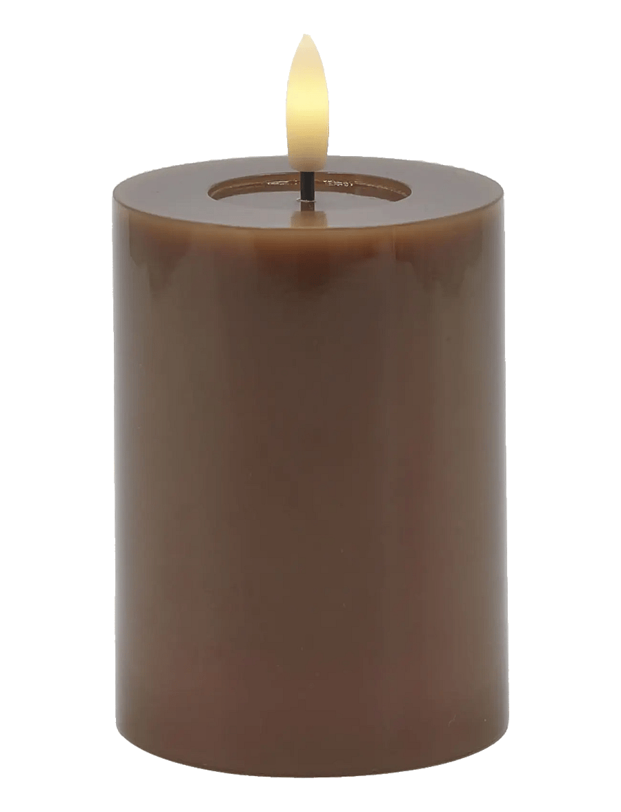 Sirius Home - Sille lacquer, Ø7,5xH10cm, Toffee - led küünlad - toffee - 1
