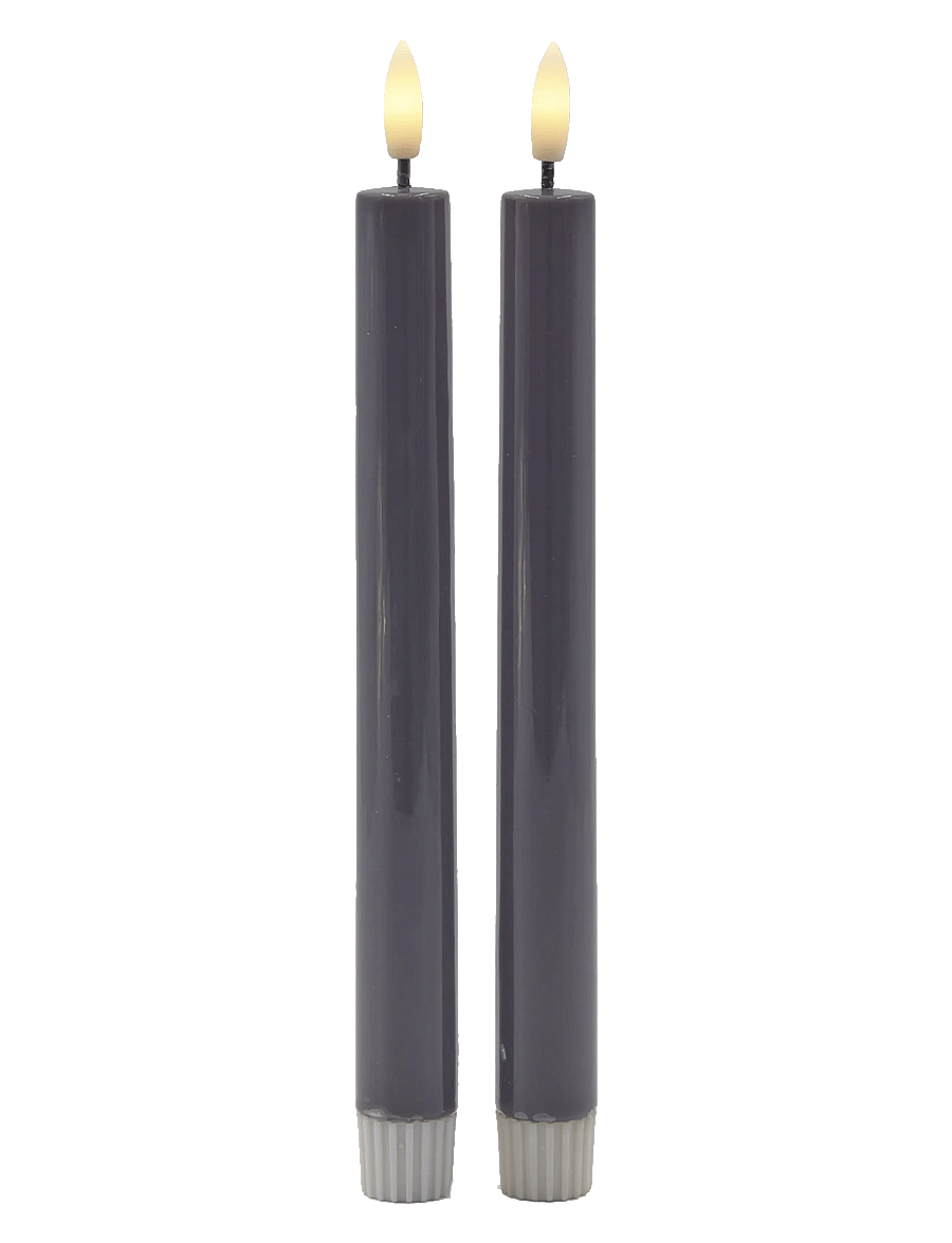 Sirius Home - Sille lacquer, Ø2xH24,5cm, Gray - led küünlad - grey - 1