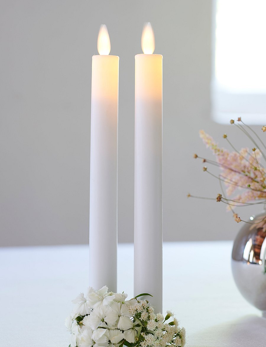 Sirius Home - Sara Tall 2 pcs set - weihnachten - adventskerzen - white - 0