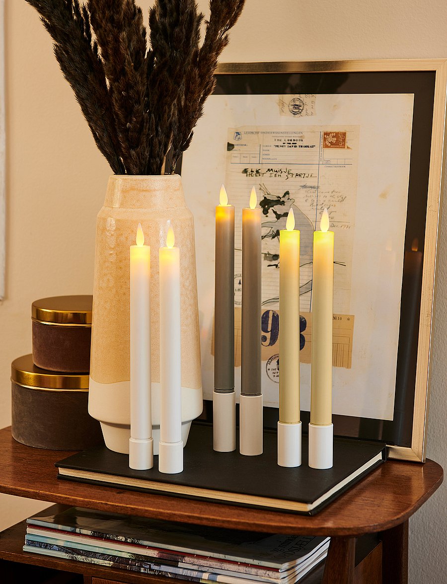 Sirius Home - Sara Tall 2 pcs set - weihnachten - adventskerzen - white - 2