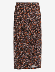 Sirup Copenhagen - Cecilia print skirt - midi skirts - rustic brown - 0