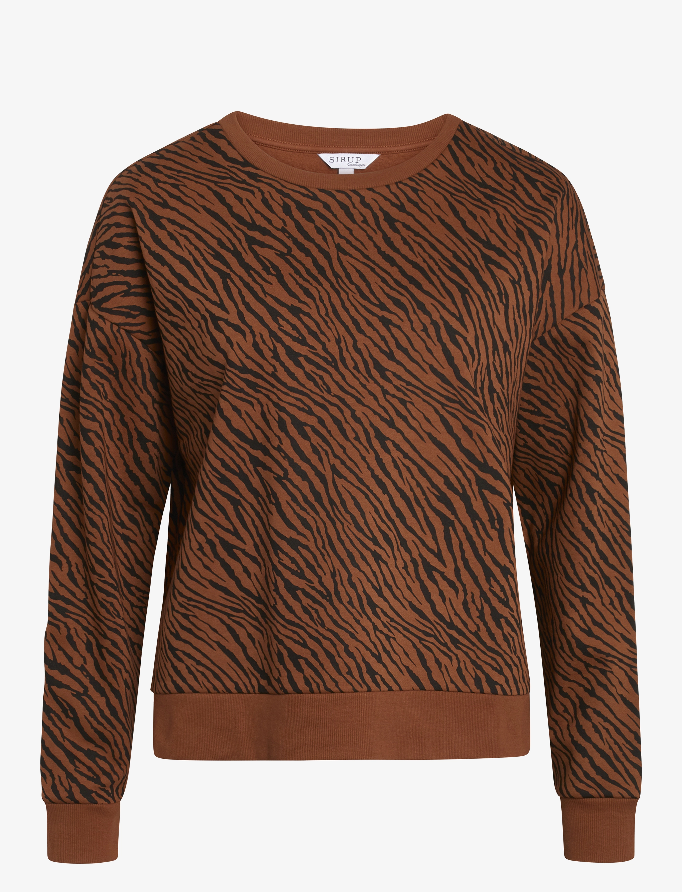 SIRUP COPENHAGEN Animal Sweat Shirt Braun - XL - Damen