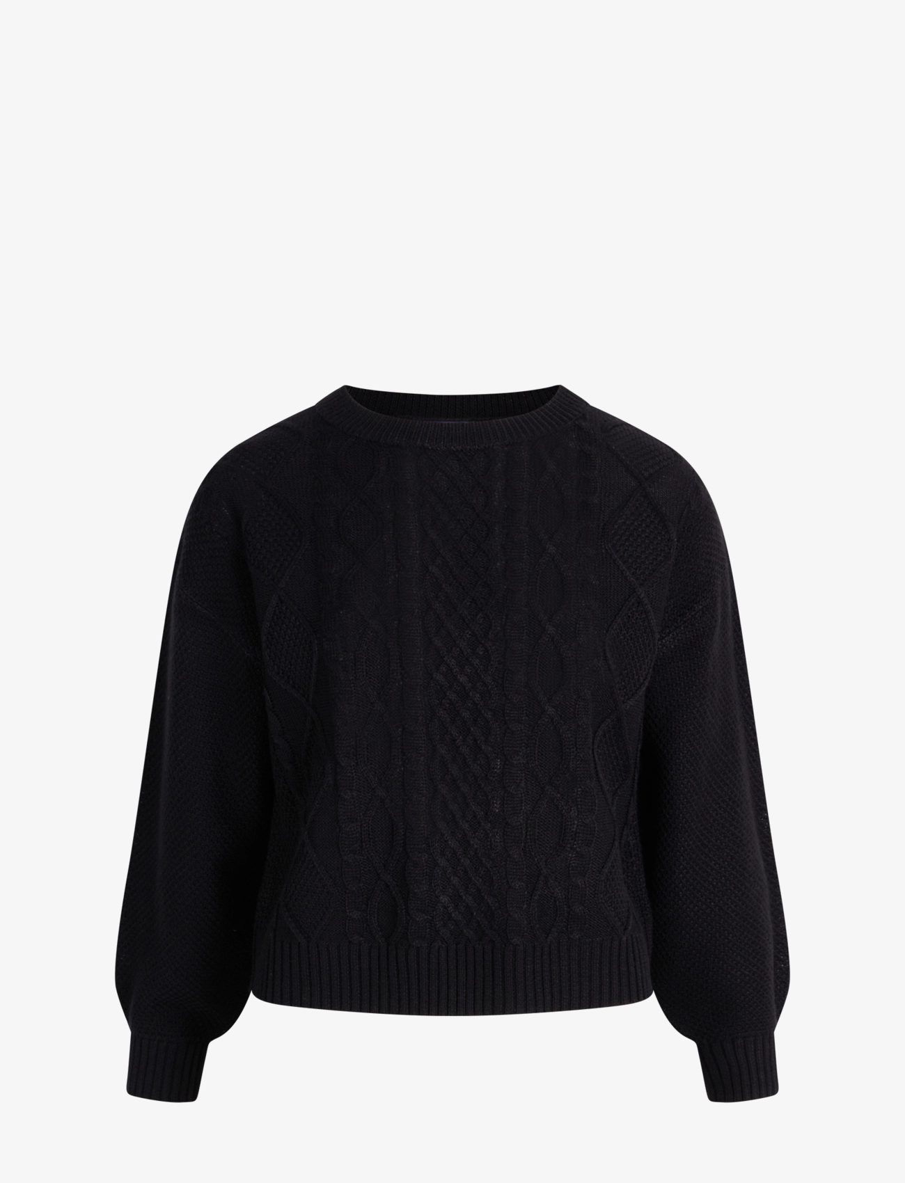 Trendy Knit Pullover - BLACK
