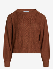Sirup Copenhagen - Trendy Knit Pullover - jumpers - rustic brown - 0