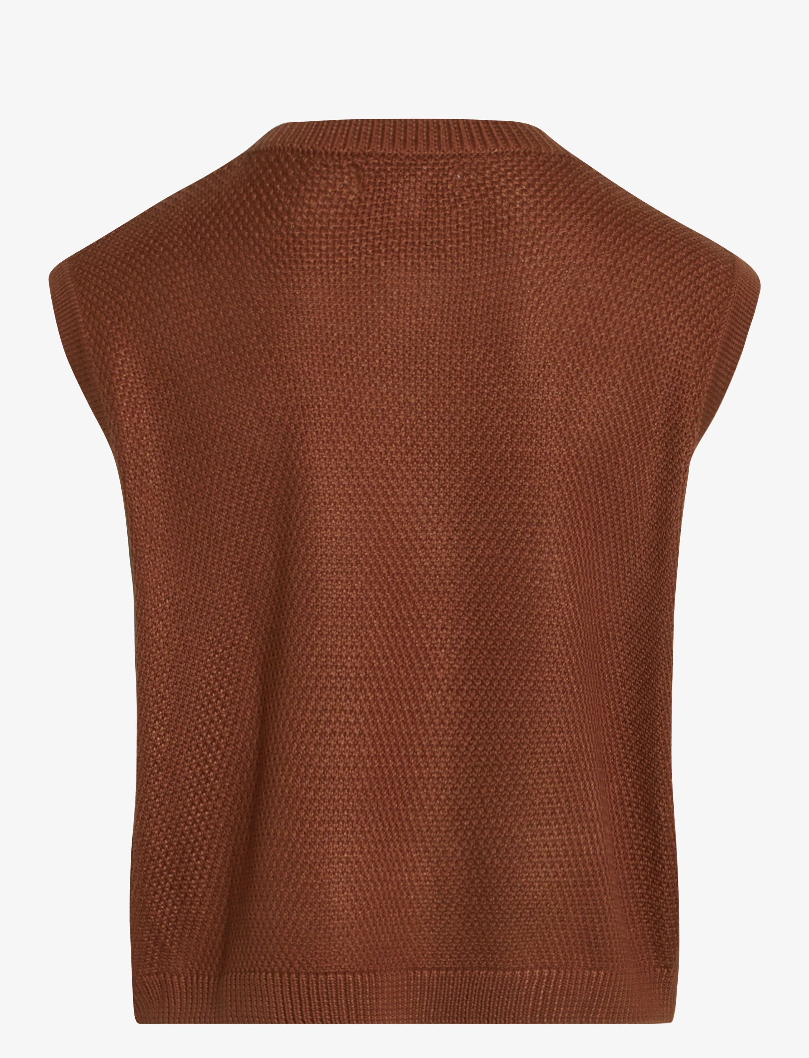 Sirup Copenhagen - Trendy Knitted West - laveste priser - rustic brown - 2
