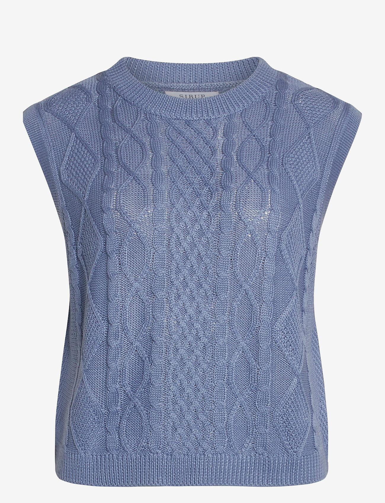 Sirup Copenhagen - Trendy Knitted West - gestrickte westen - stonewash - 0