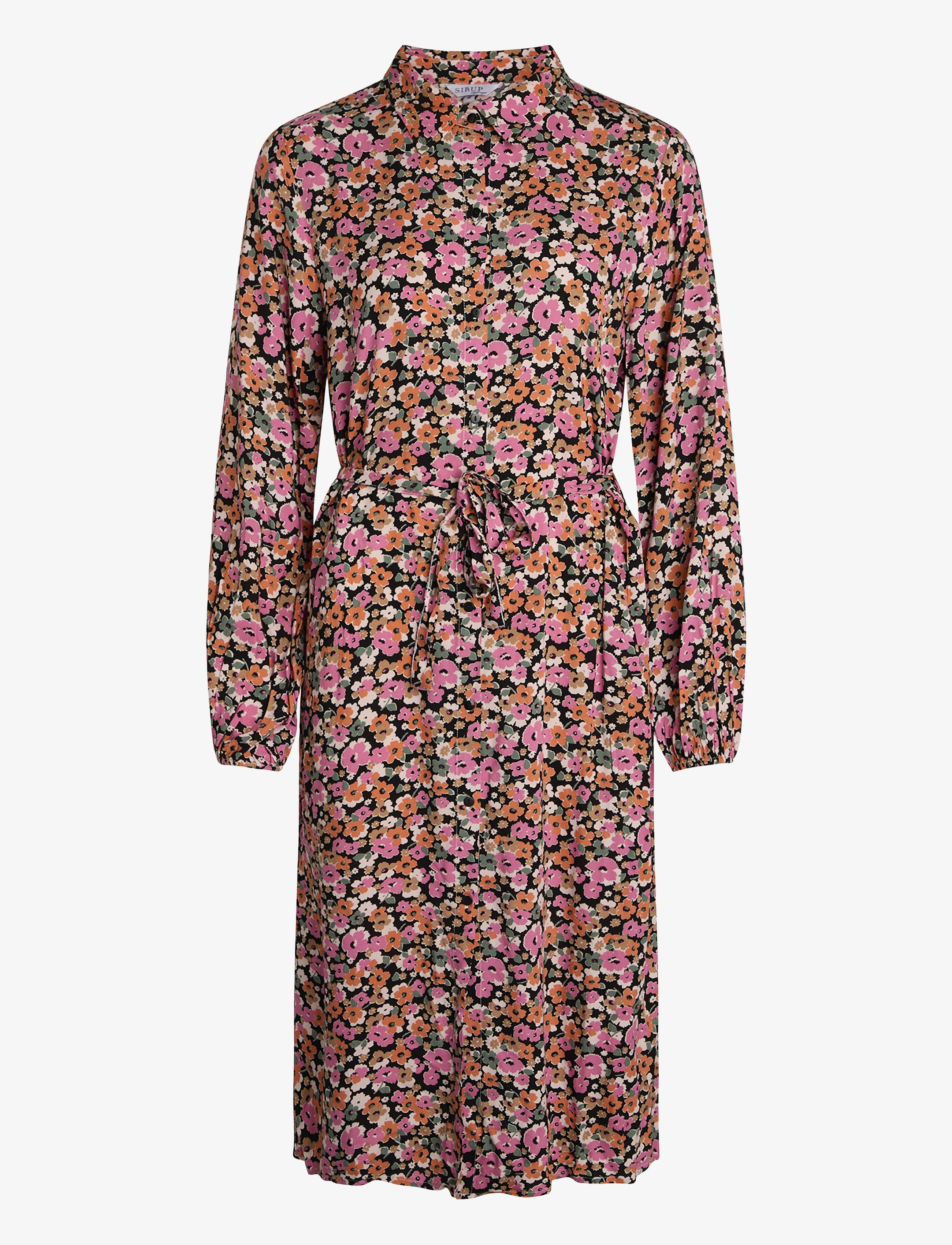 SIRUP COPENHAGEN Floral Shirtdress Pink - S - Damen