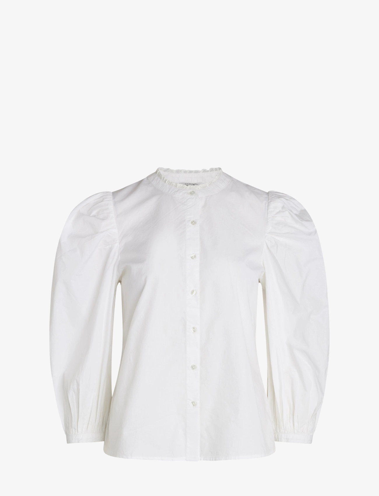 Sirup Copenhagen - Big Sleeve Shirt - langärmlige blusen - white - 1