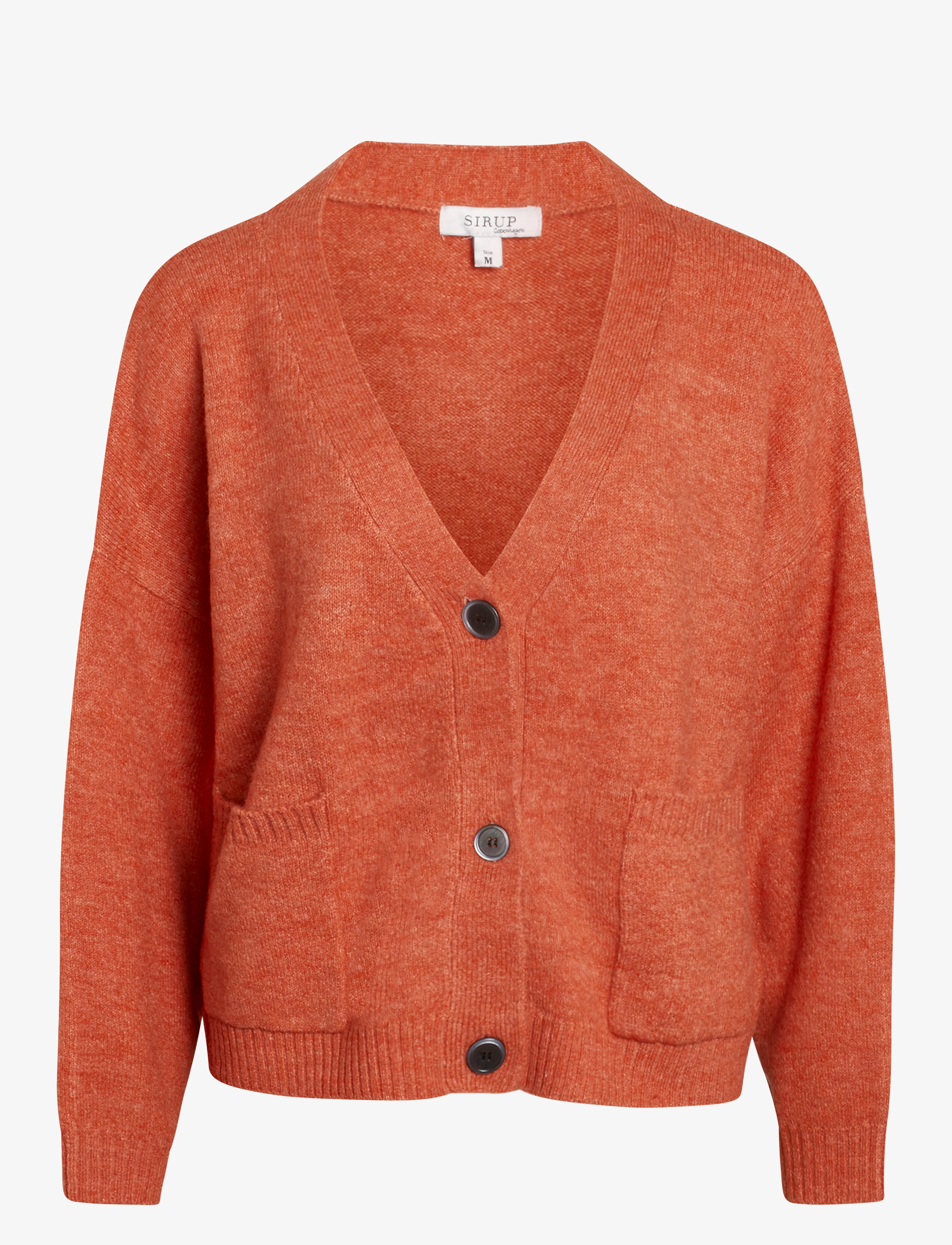 Sirup Copenhagen Jenna Oversize Cardigan - Drabužiai - APRICOT BRANDY / orange