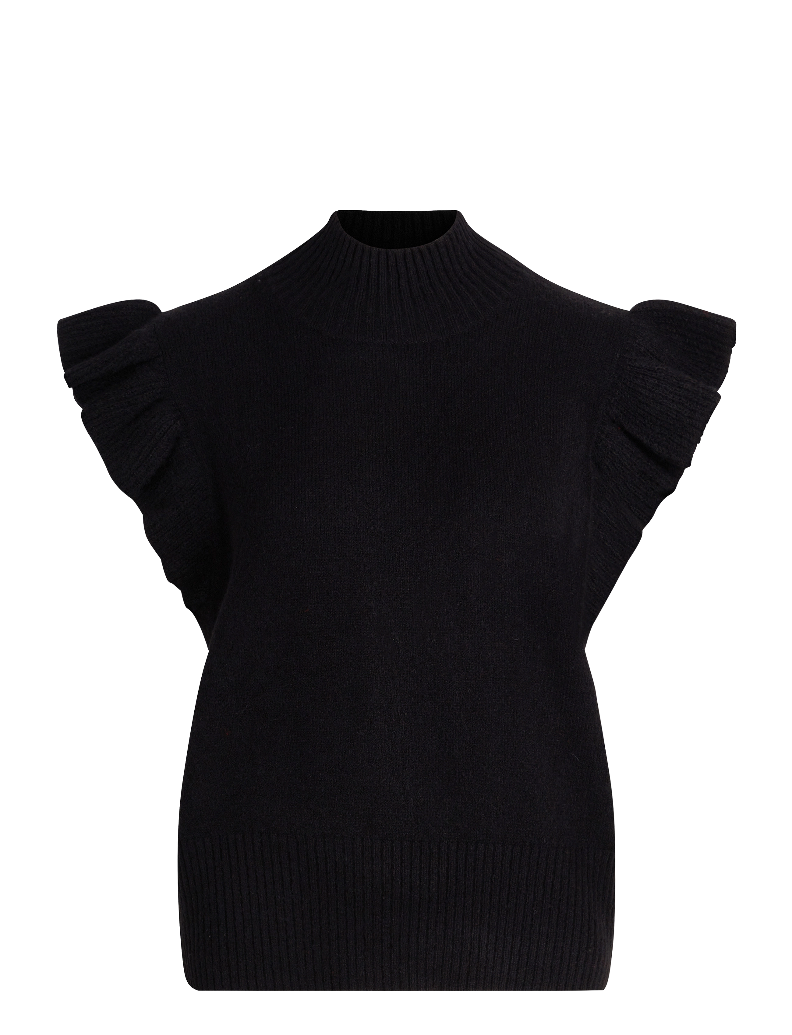 Sirup Copenhagen Frida Frill Waistcoat - Sirup Copenhagen - BLACK / black