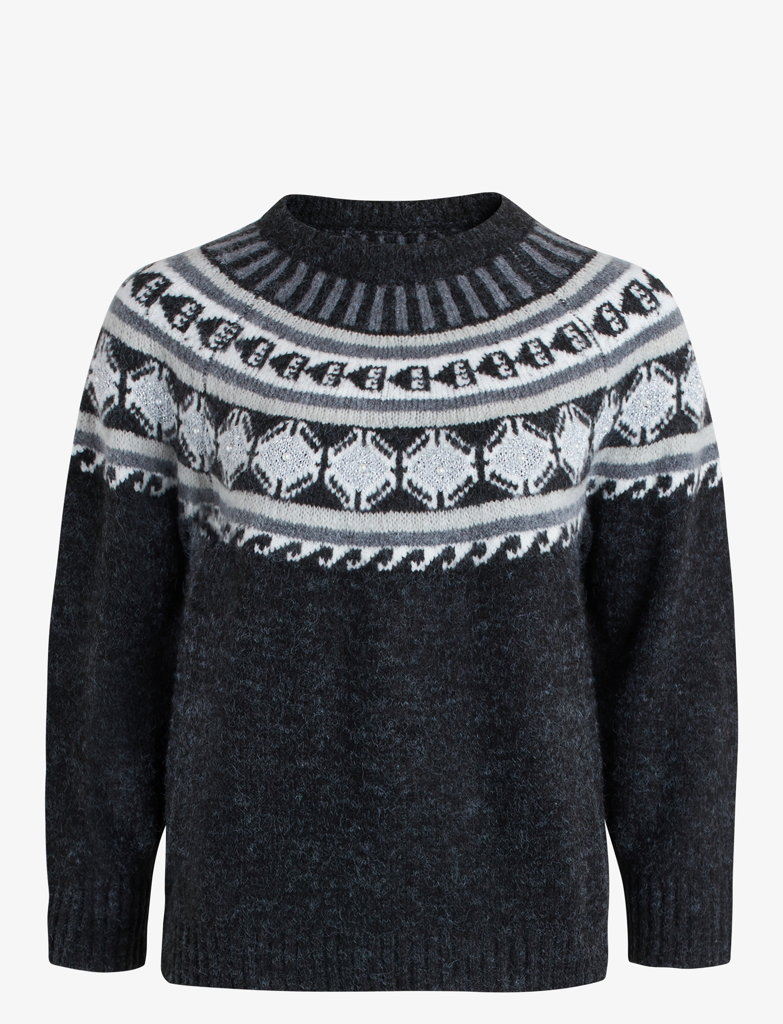 Sirup Copenhagen Perla Nordic Pullover - Kläder - GREY MELANGE / grey