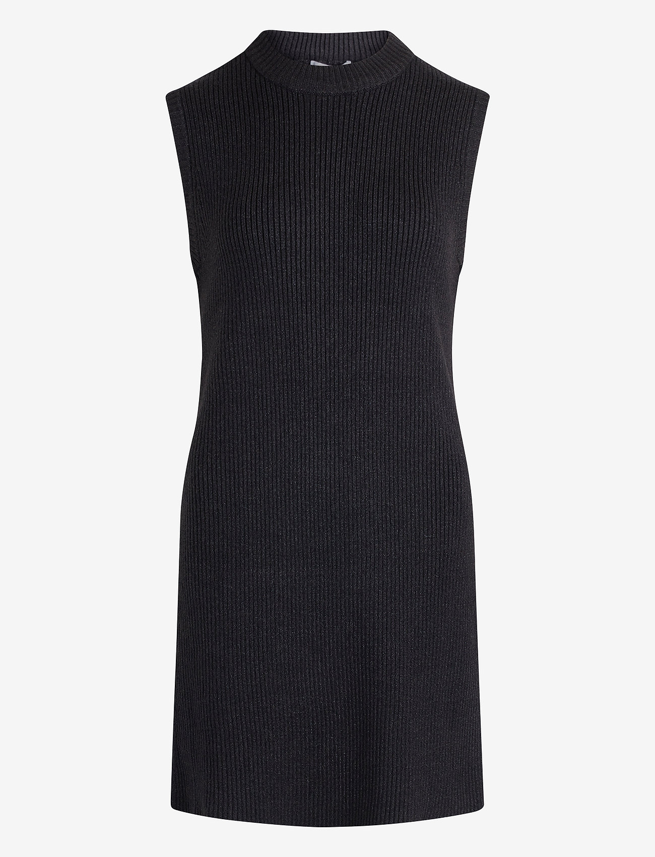 Sirup Copenhagen - Marie Long Waistcoat - knitted vests - grey melange - 0