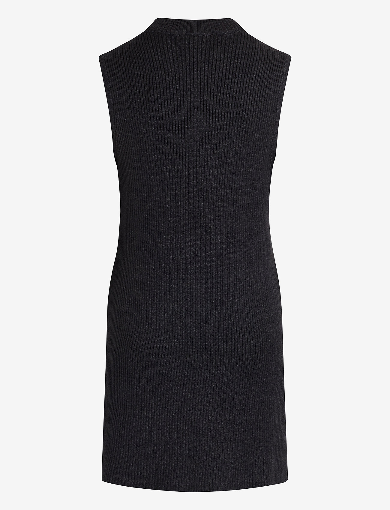 Sirup Copenhagen - Marie Long Waistcoat - knitted vests - grey melange - 1