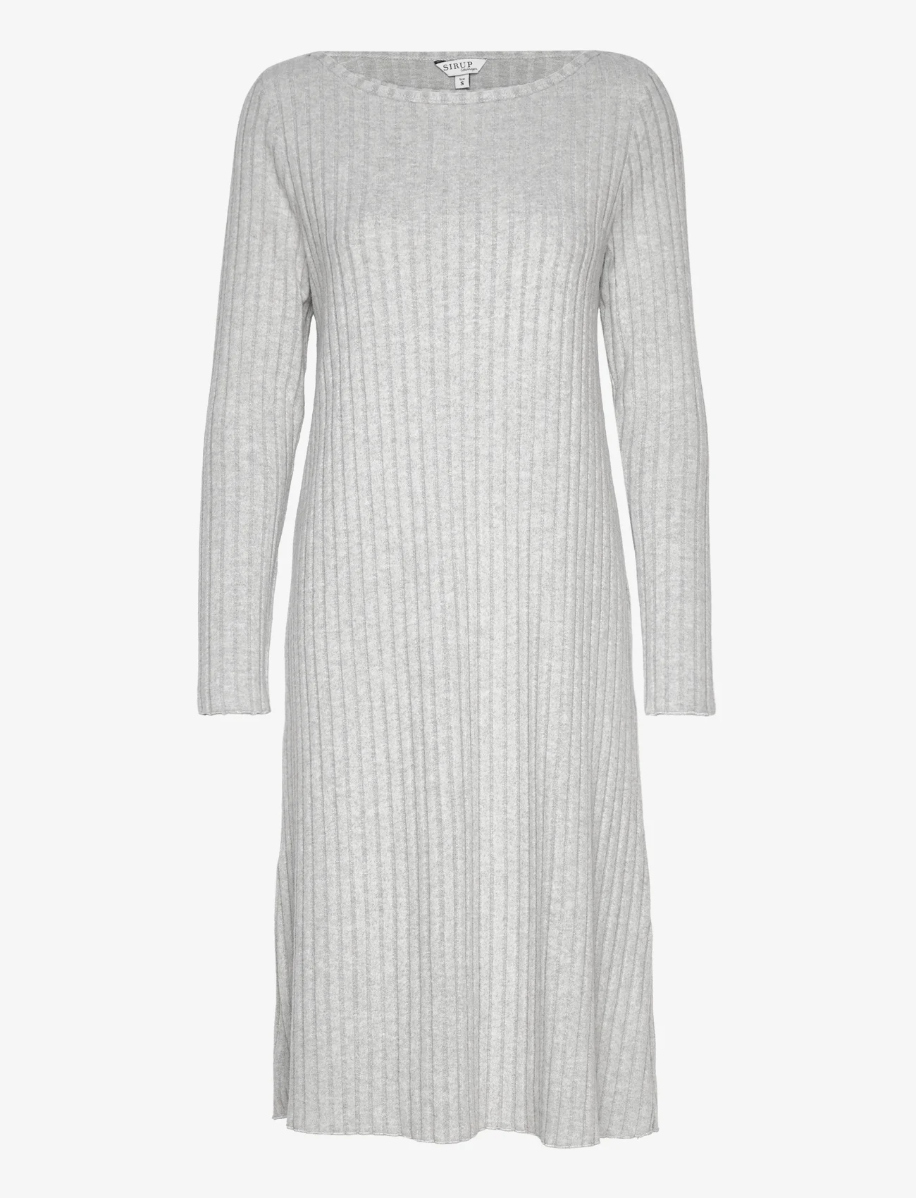 Sirup Copenhagen - Nairobi Dress - knitted dresses - grey melange - 0