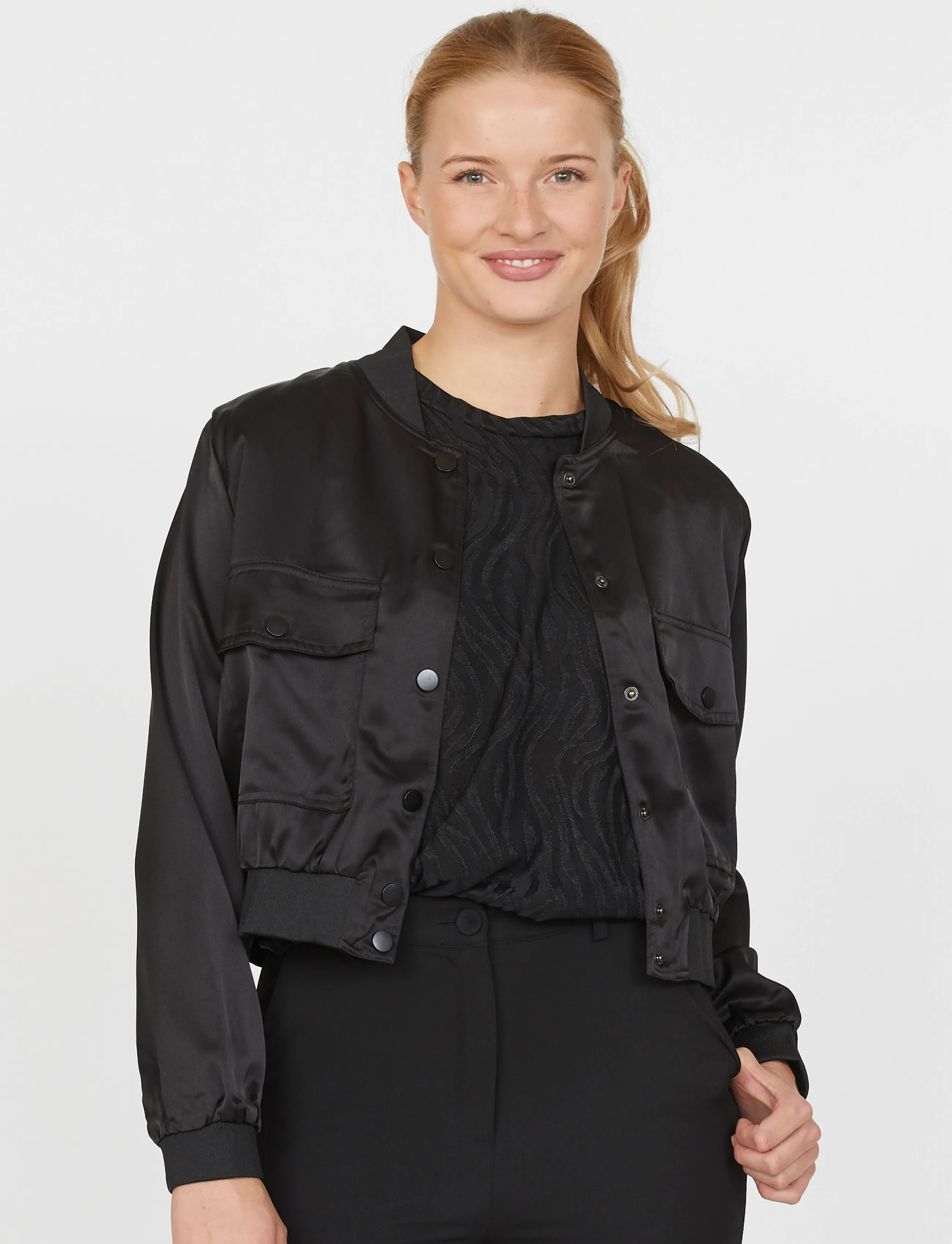 Sisters Point - GARWIN-JA4 - frühlingsjacken - black/amour - 0