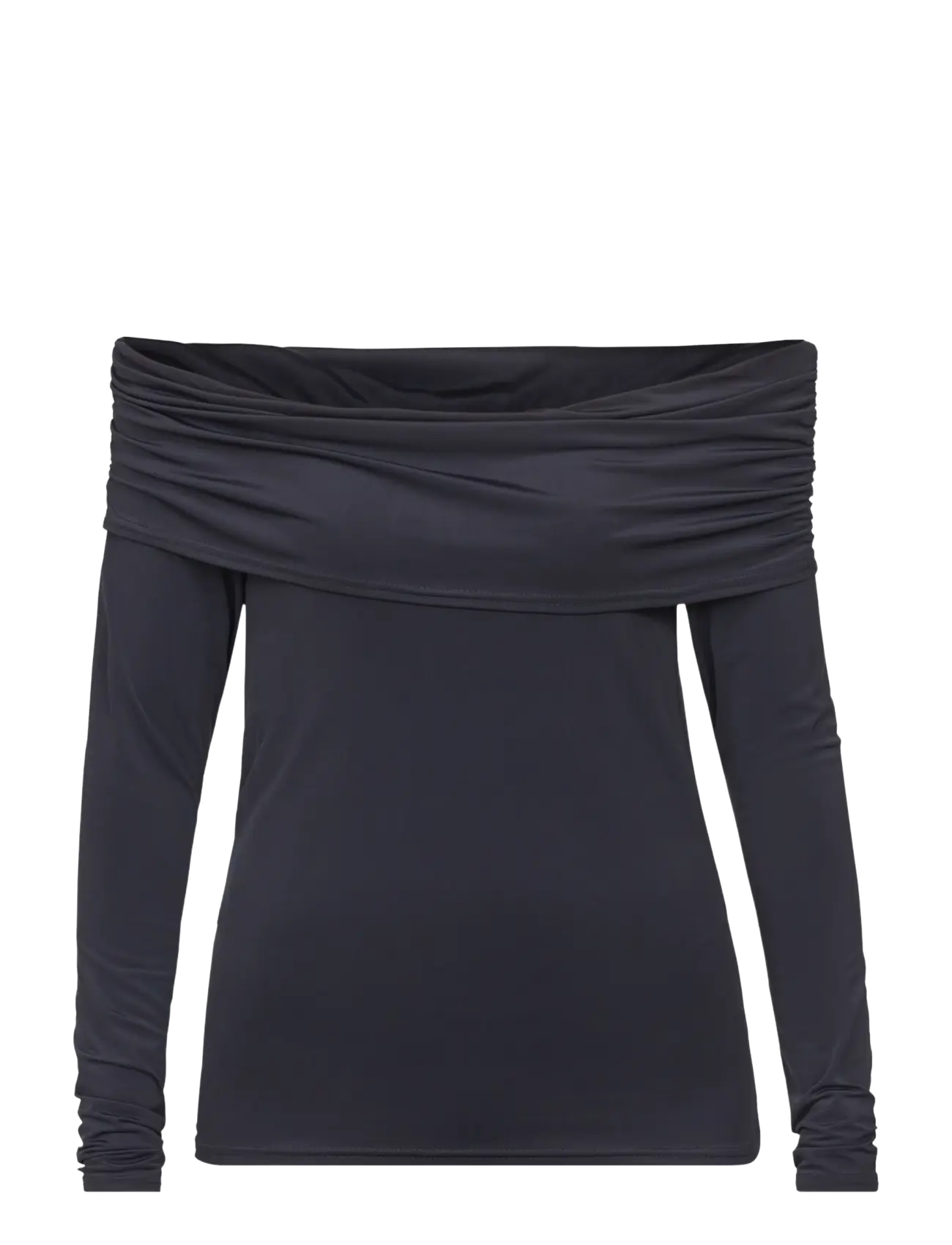 Sisters Point NUBI-T - Long-sleeved blouses - BLACK / black