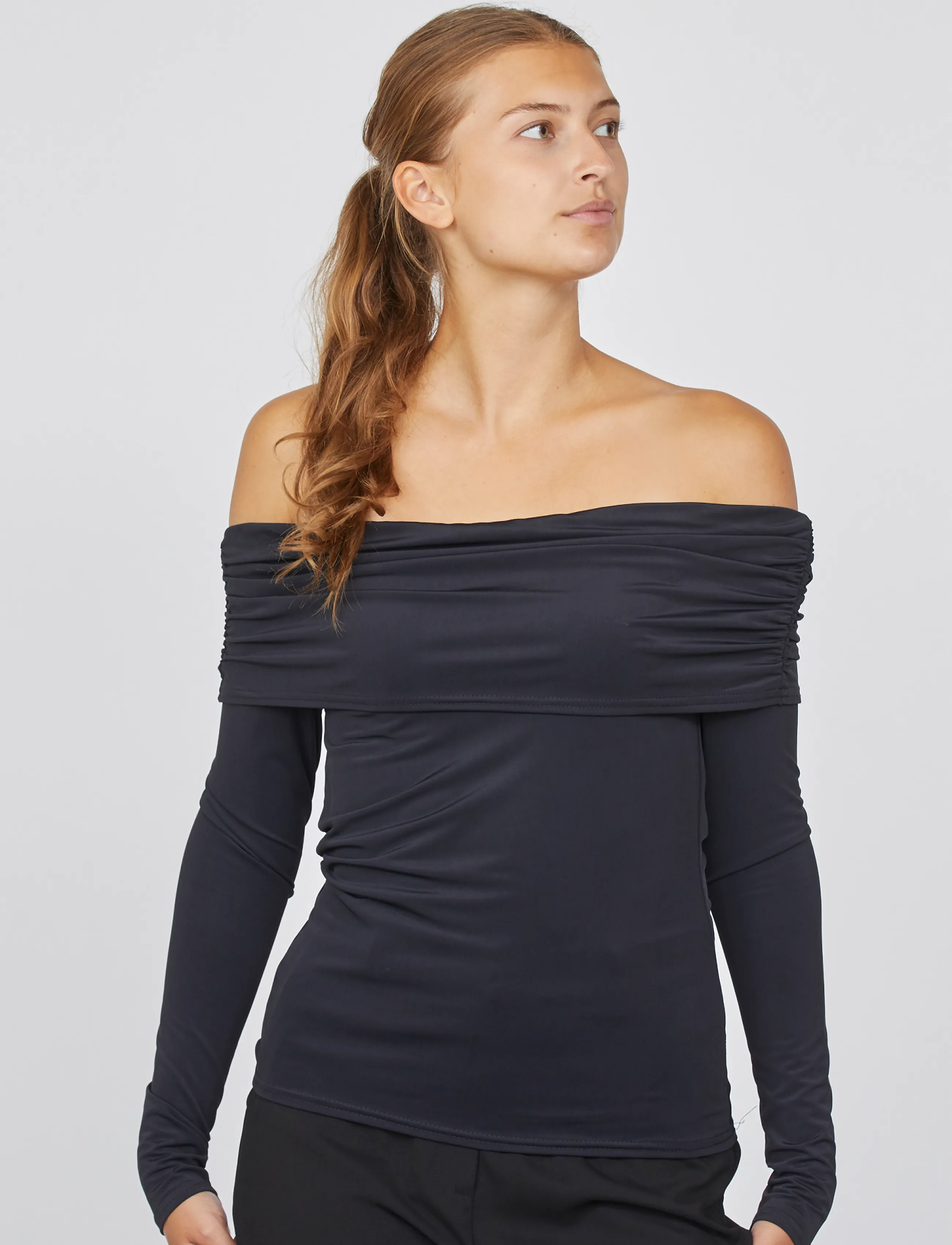 Sisters Point - NUBI-T - long-sleeved blouses - black - 0
