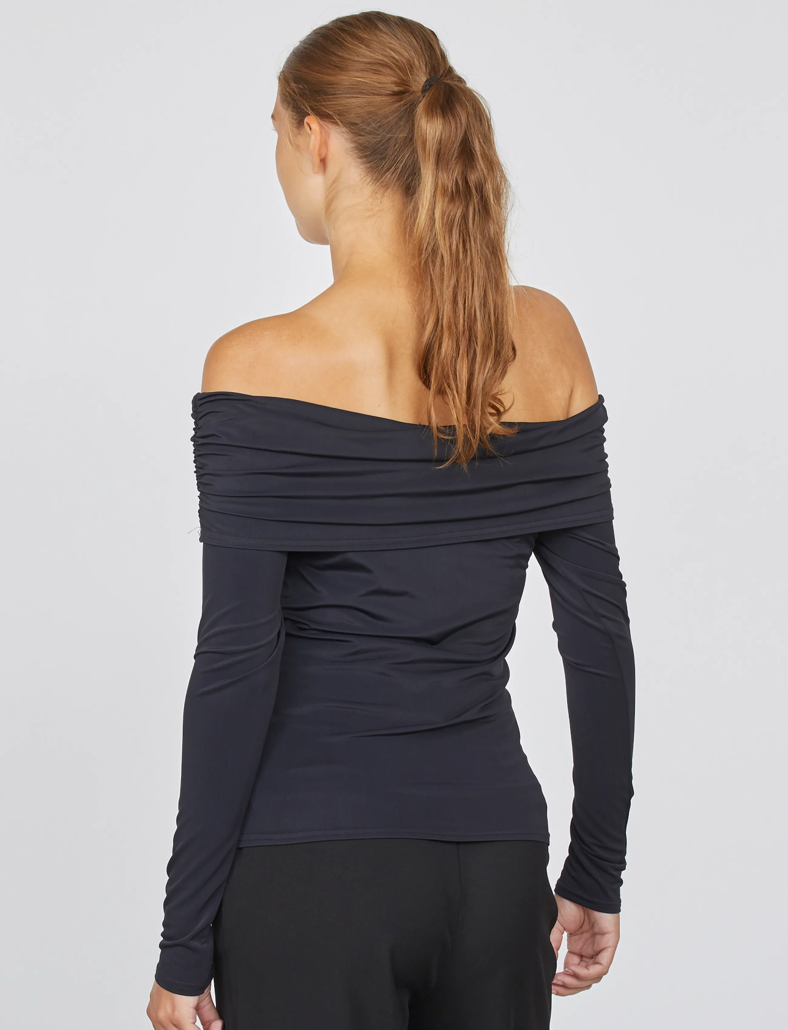 Sisters Point - NUBI-T - long-sleeved blouses - black - 3