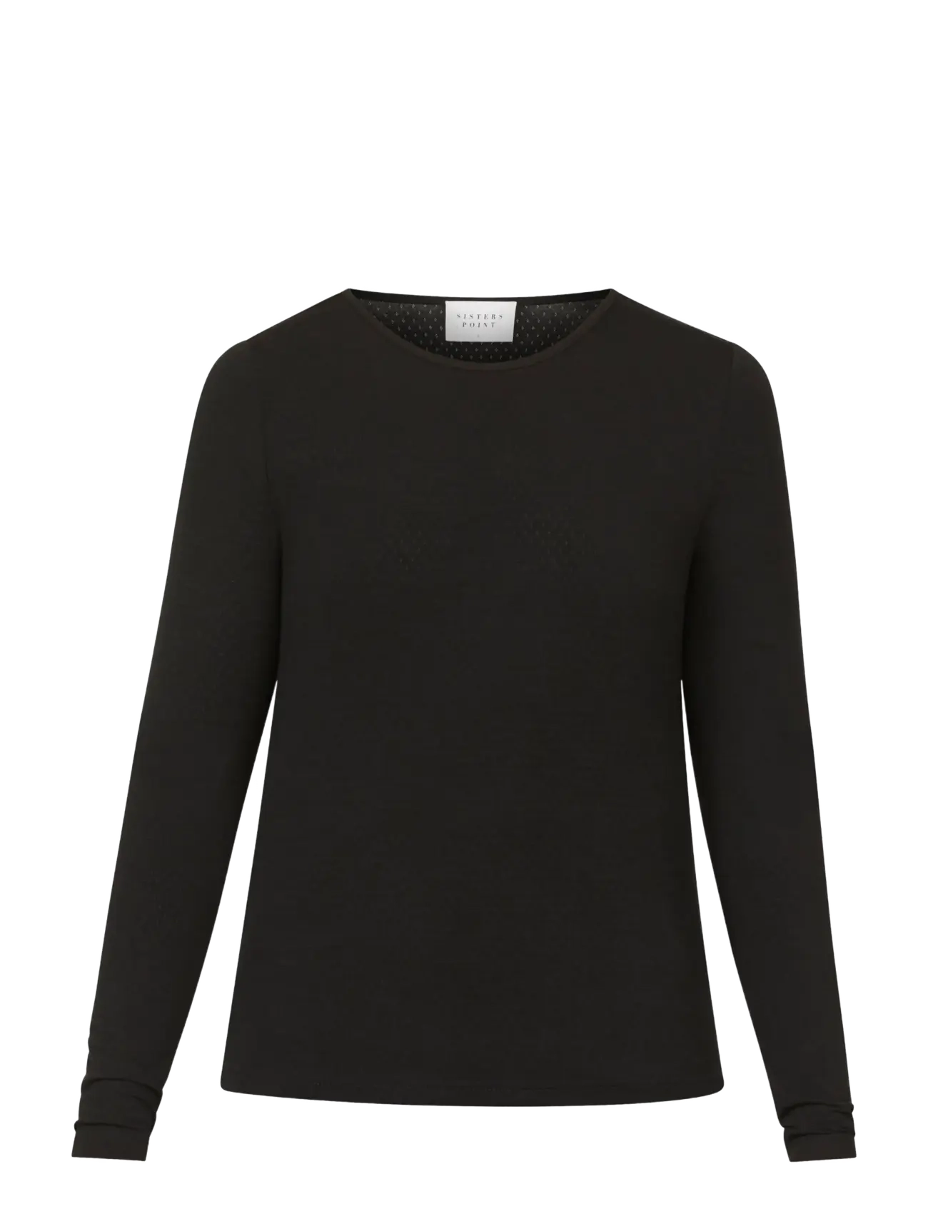 Sisters Point Esema-Ls, Damen, Langarm Top, Schwarz, Gr: S