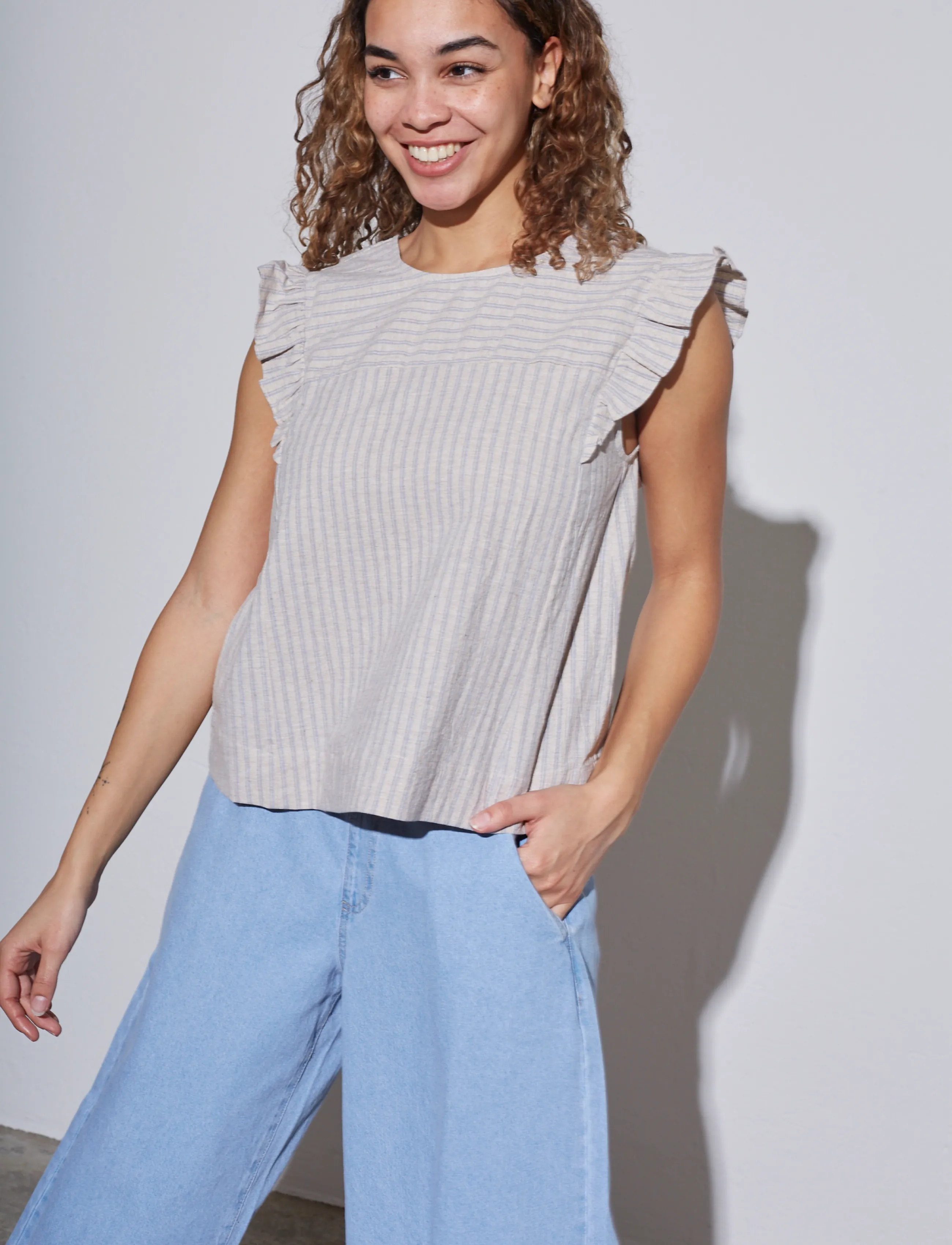 Sisters Point - EGIS-TOP - bamboo/l. blue - 0