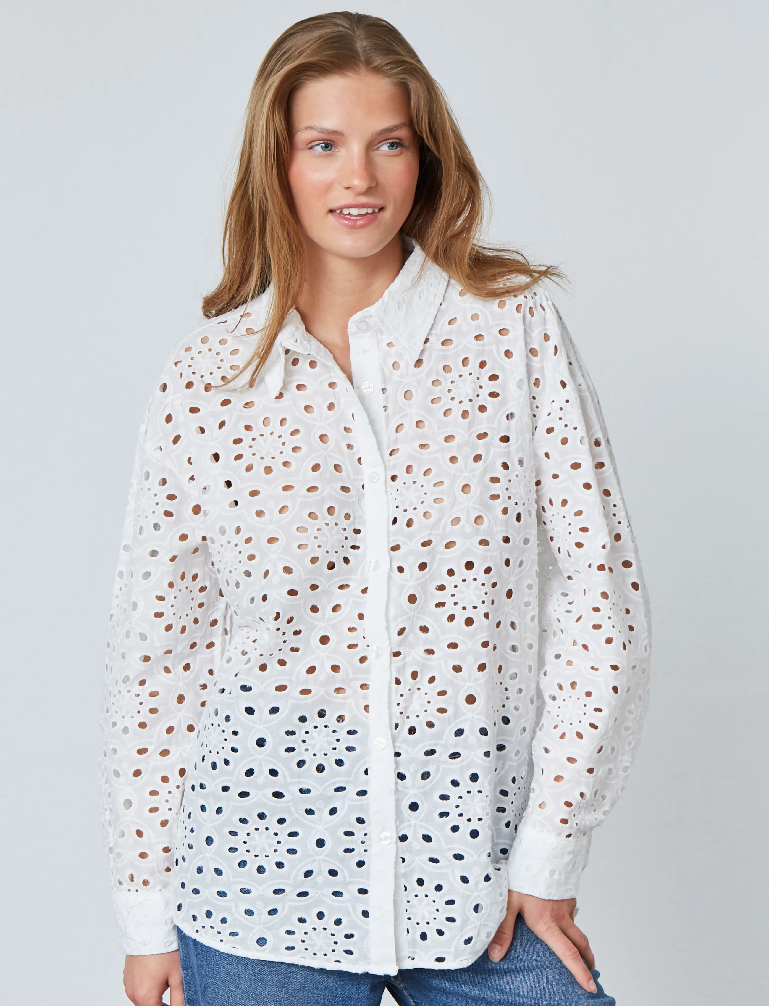 Sisters Point - GEPA-SH - long-sleeved shirts - white - 0