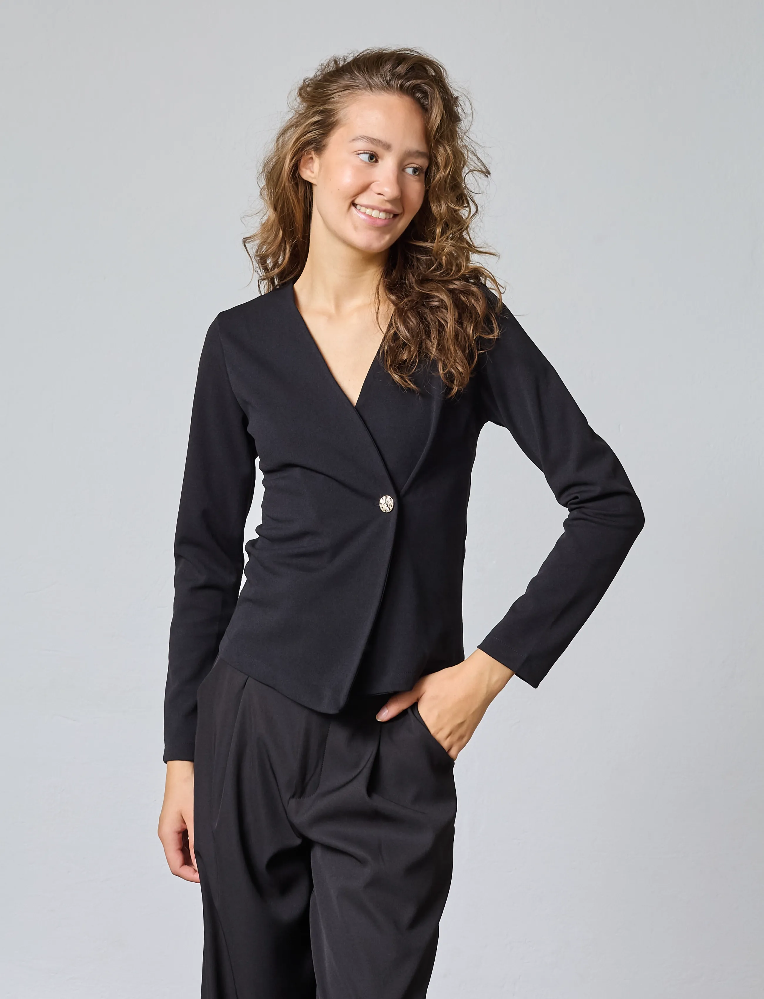 Sisters Point - GEVELA-LS - langärmlige blusen - black - 0