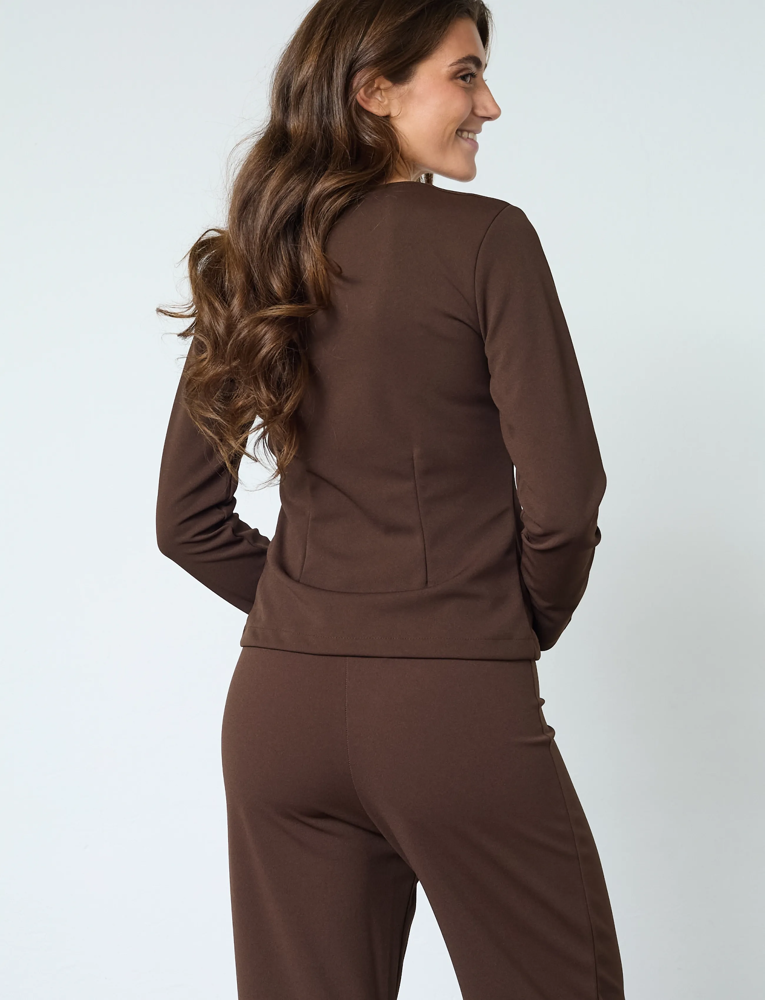 Sisters Point - GEVELA-LS - langärmlige blusen - d. chocolate - 3