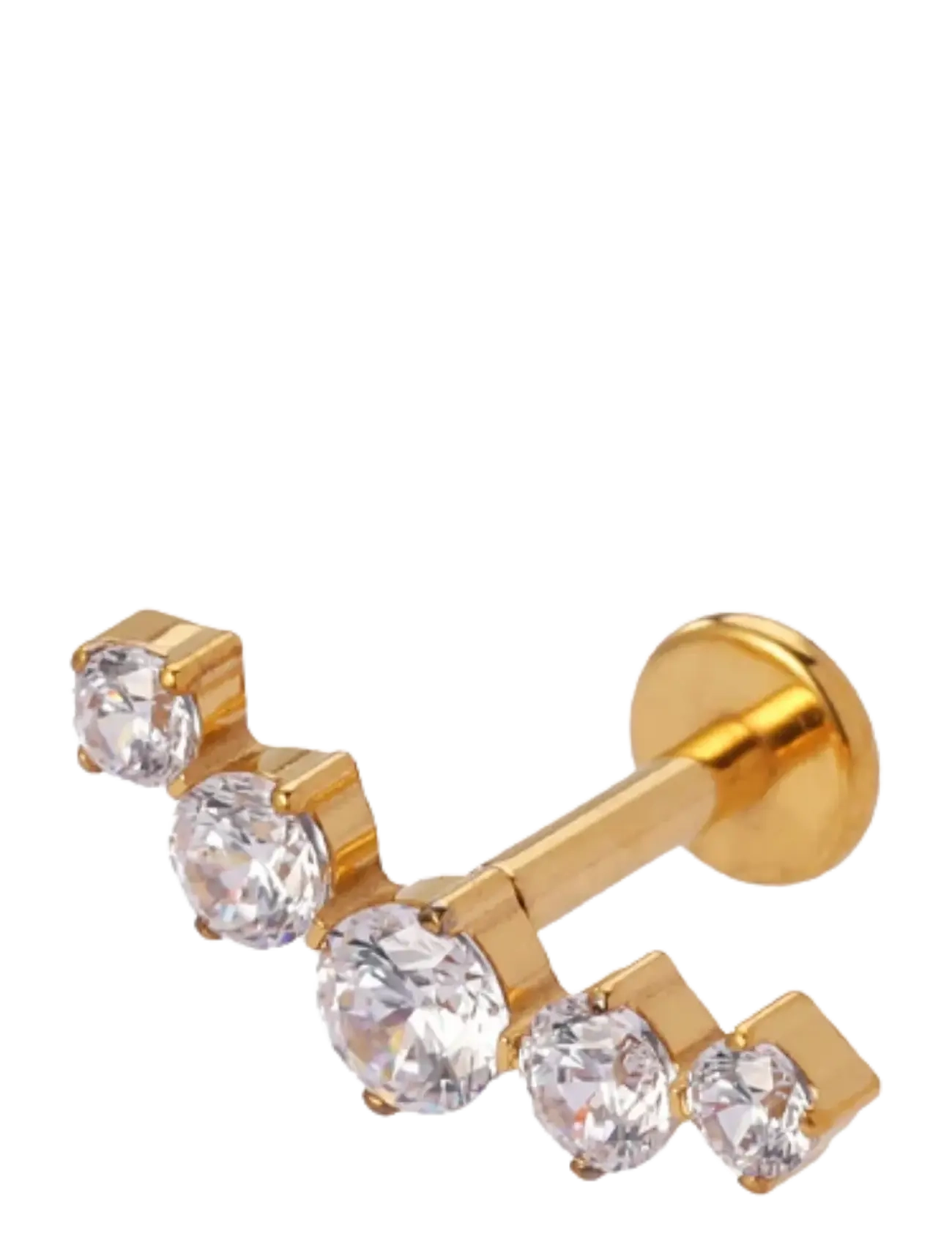 Sistie - Cirkline - Piercing Goldplated with zirkonia - gold - 1