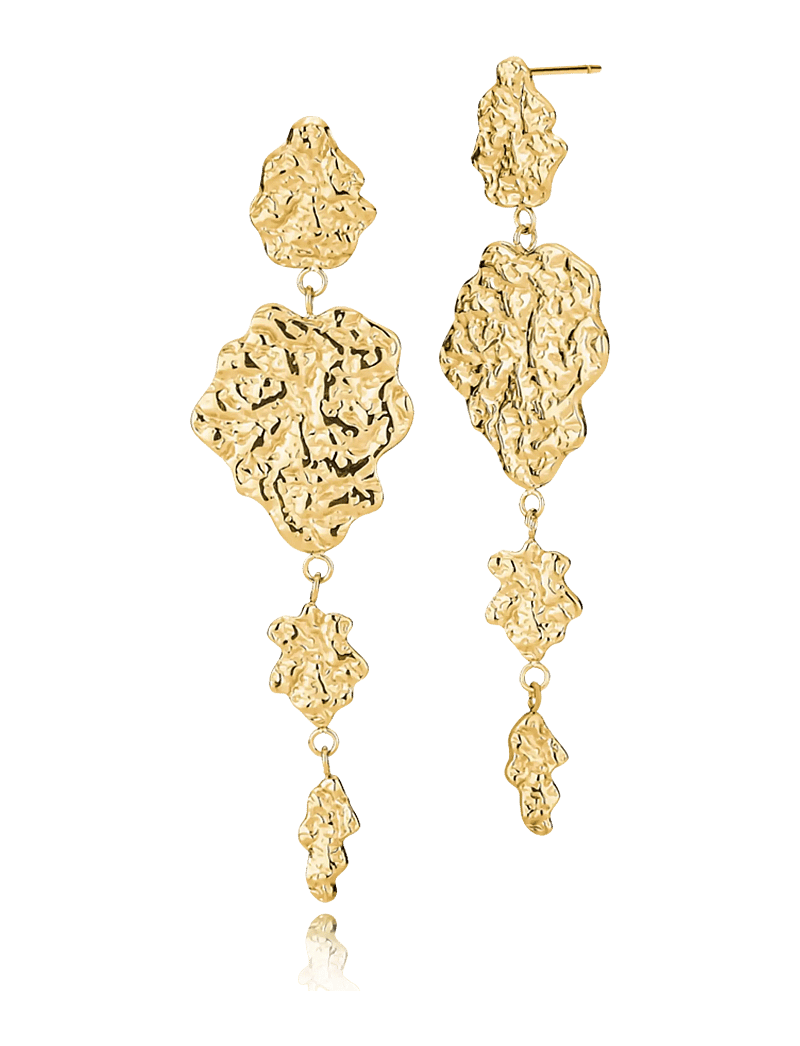 Sistie - Sophia - Earstuds Long Gold-plated - rippuvad kõrvarõngad - gold - 0