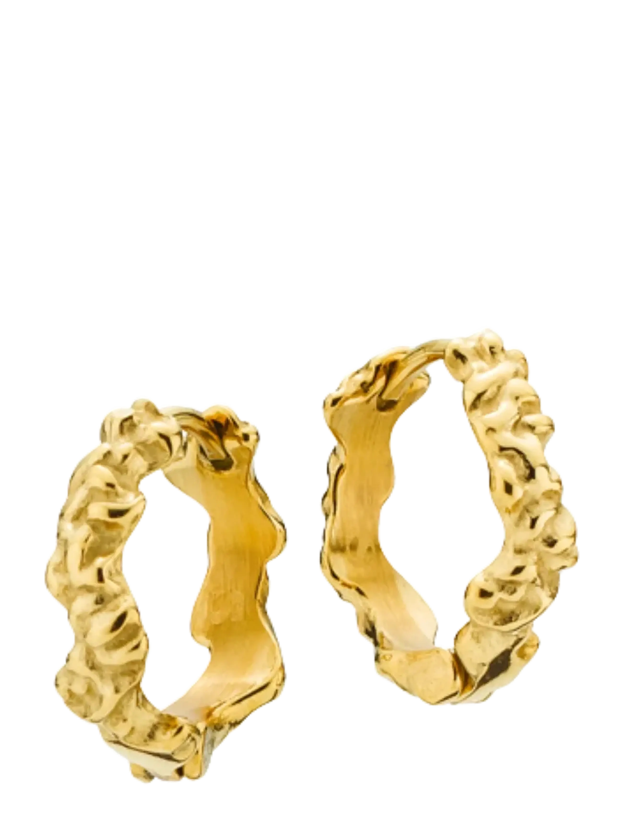 Sistie Loops - Creoles Gold-Plated, One Size, Gold, Øreringe > Creoler, Dame