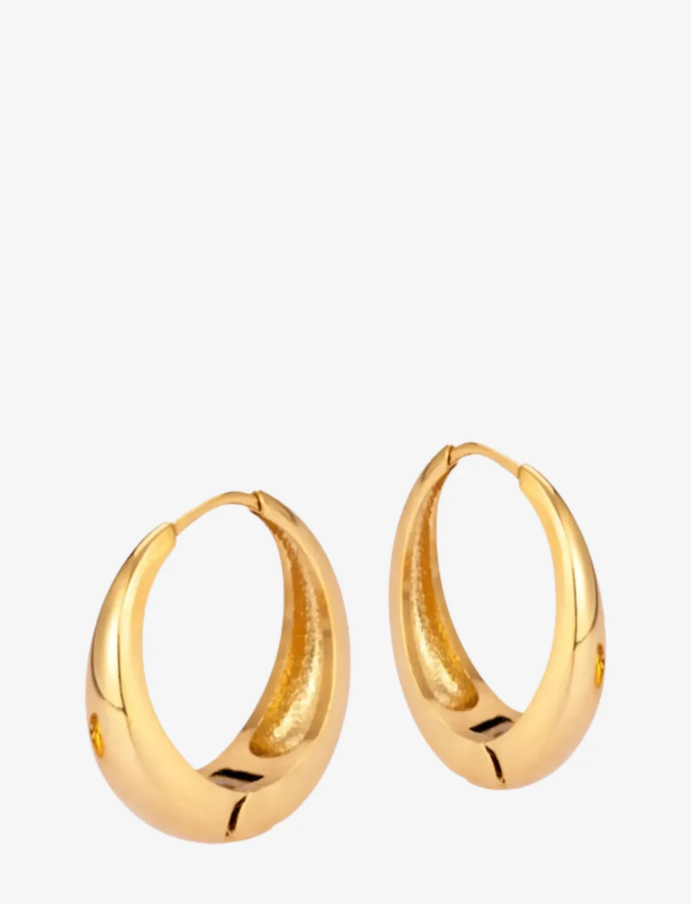 Sistie - Loops - Creoles Gold-plated - hoops kõrvarõngad - gold - 0