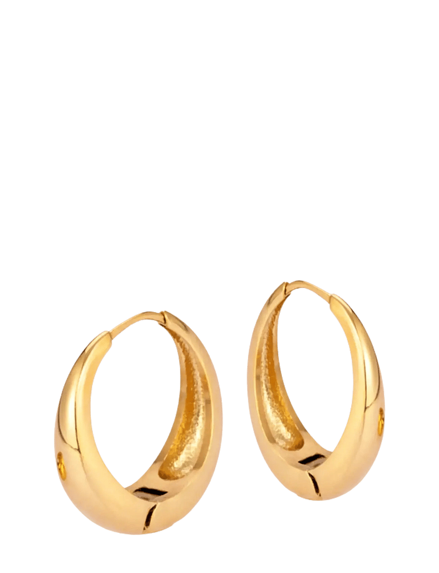 Sistie - Loops - Creoles Gold-plated - kreolen - gold - 0