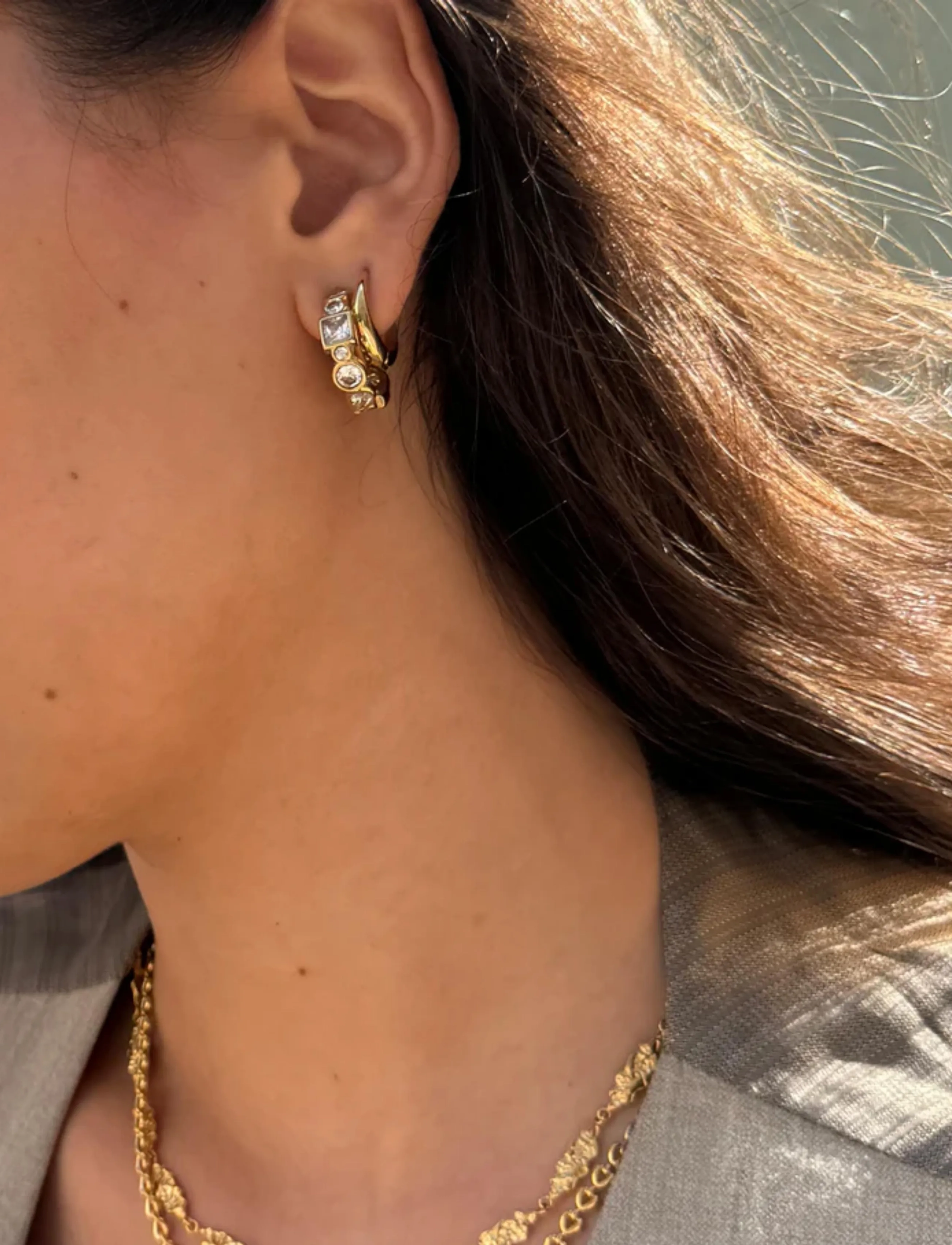 Sistie - Loops - Creoles Gold-plated - kreolen - gold - 2