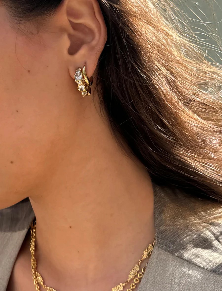 Sistie - Loops - Creoles Gold-plated - kreolen - gold - 2