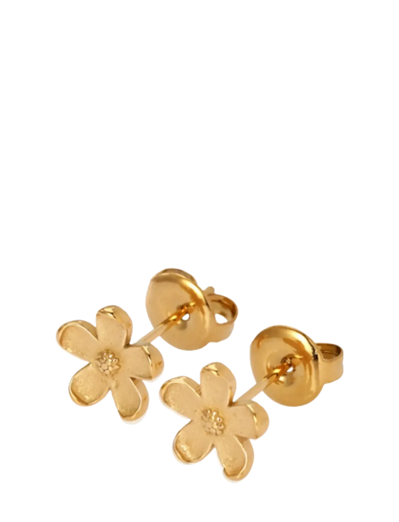 Sistie Camellia - Earstuds Gold-plated - Øreringe - GOLD / gold