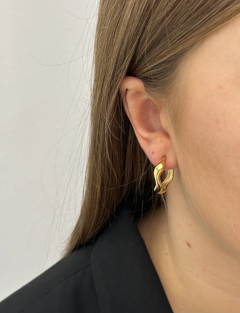 Sistie - Wavy - hoops - gold - 0